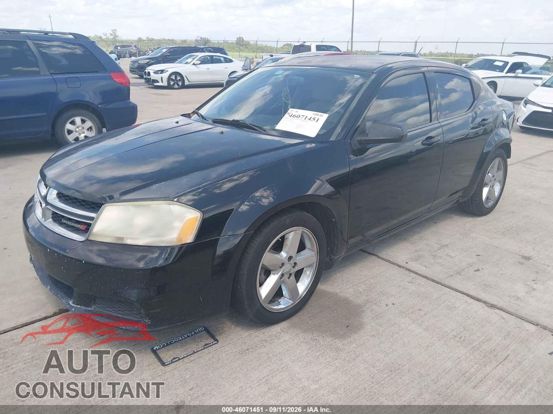 DODGE AVENGER 2013 - 1C3CDZAB5DN638117