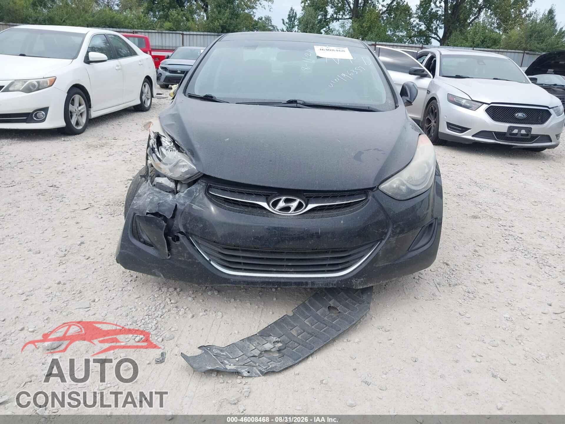 HYUNDAI ELANTRA 2013 - 5NPDH4AE3DH196357