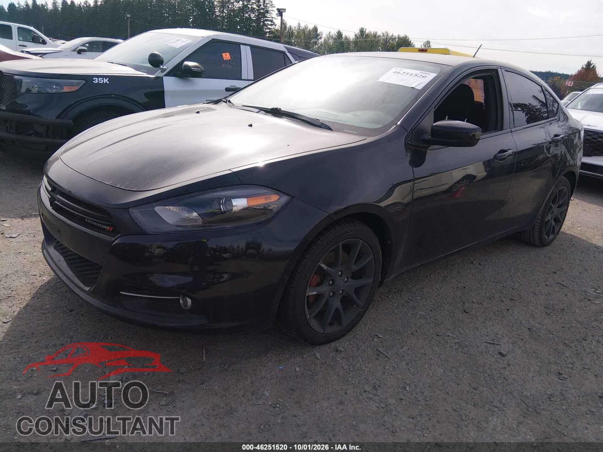 DODGE DART 2013 - 1C3CDFBH8DD132210