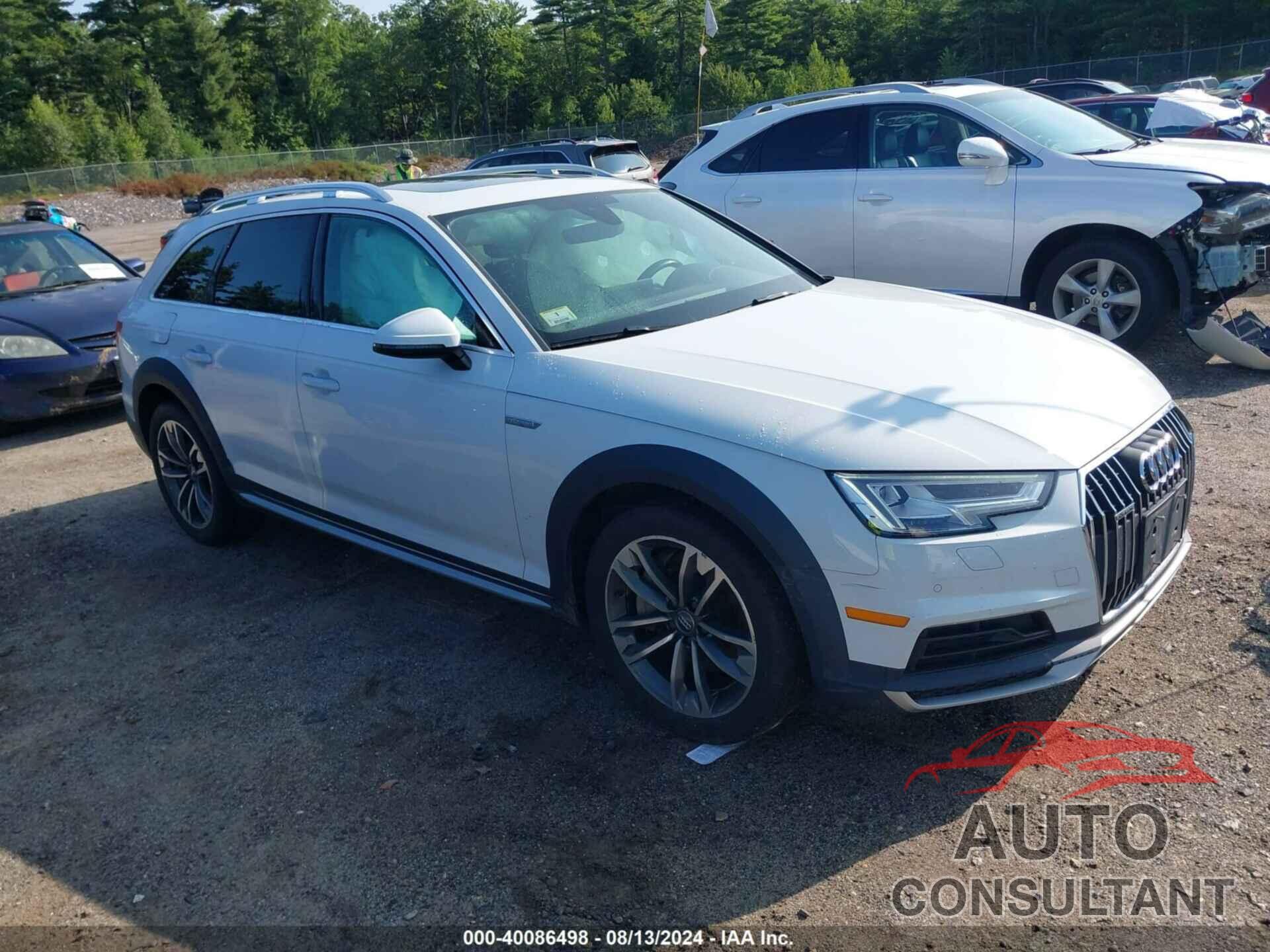 AUDI A4 ALLROAD 2017 - WA18NAF49HA103244