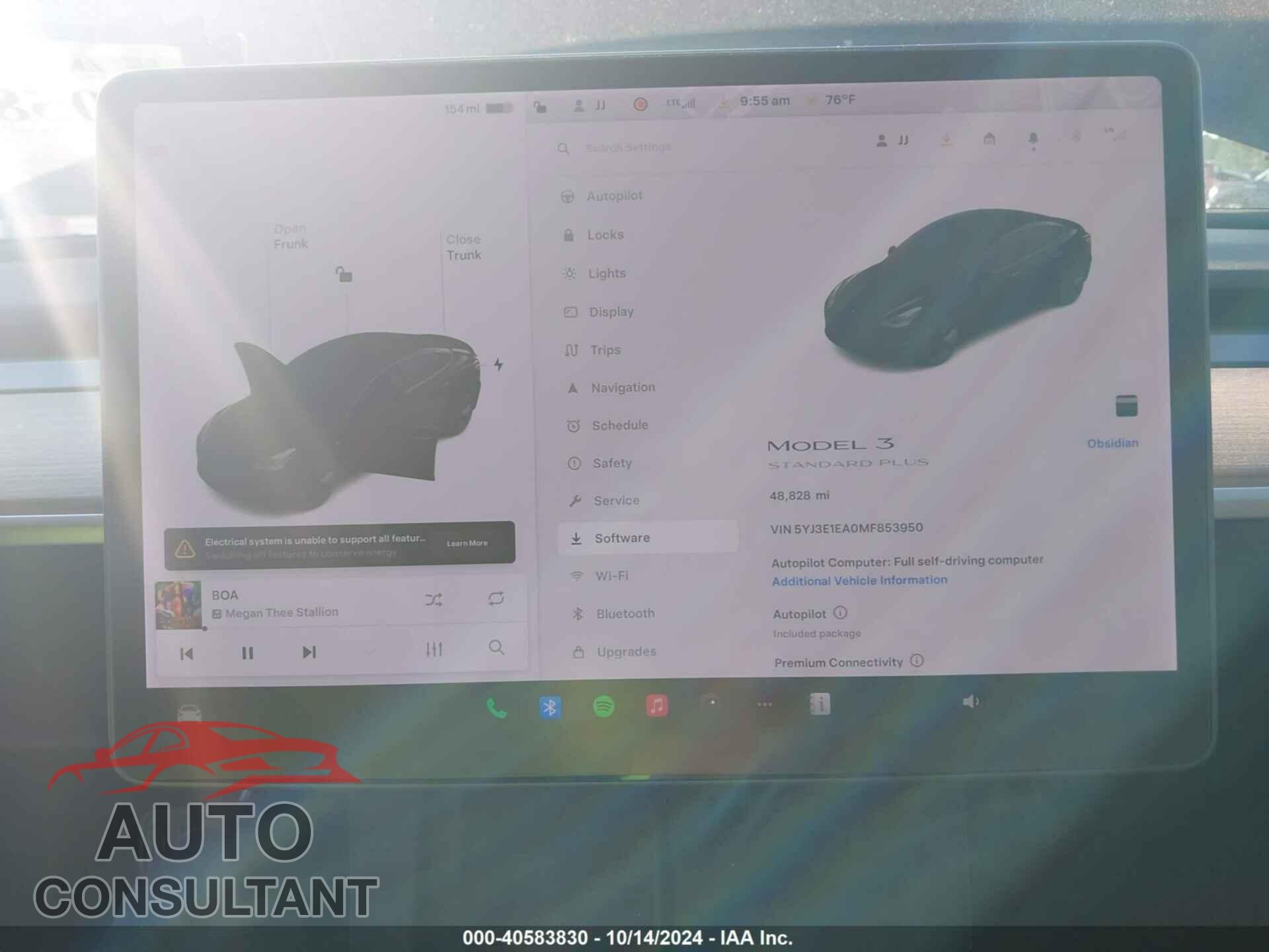 TESLA MODEL 3 2021 - 5YJ3E1EA0MF853950