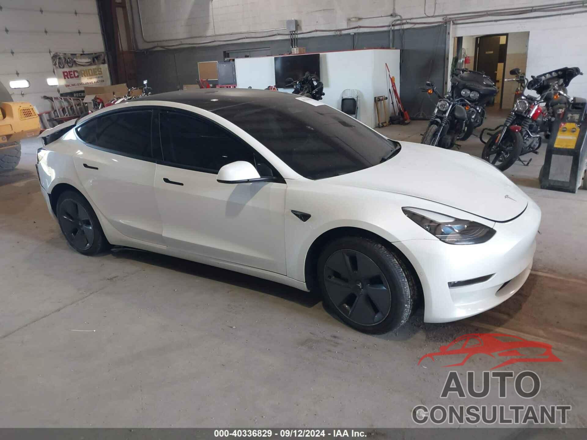 TESLA MODEL 3 2022 - 5YJ3E1EBXNF195418