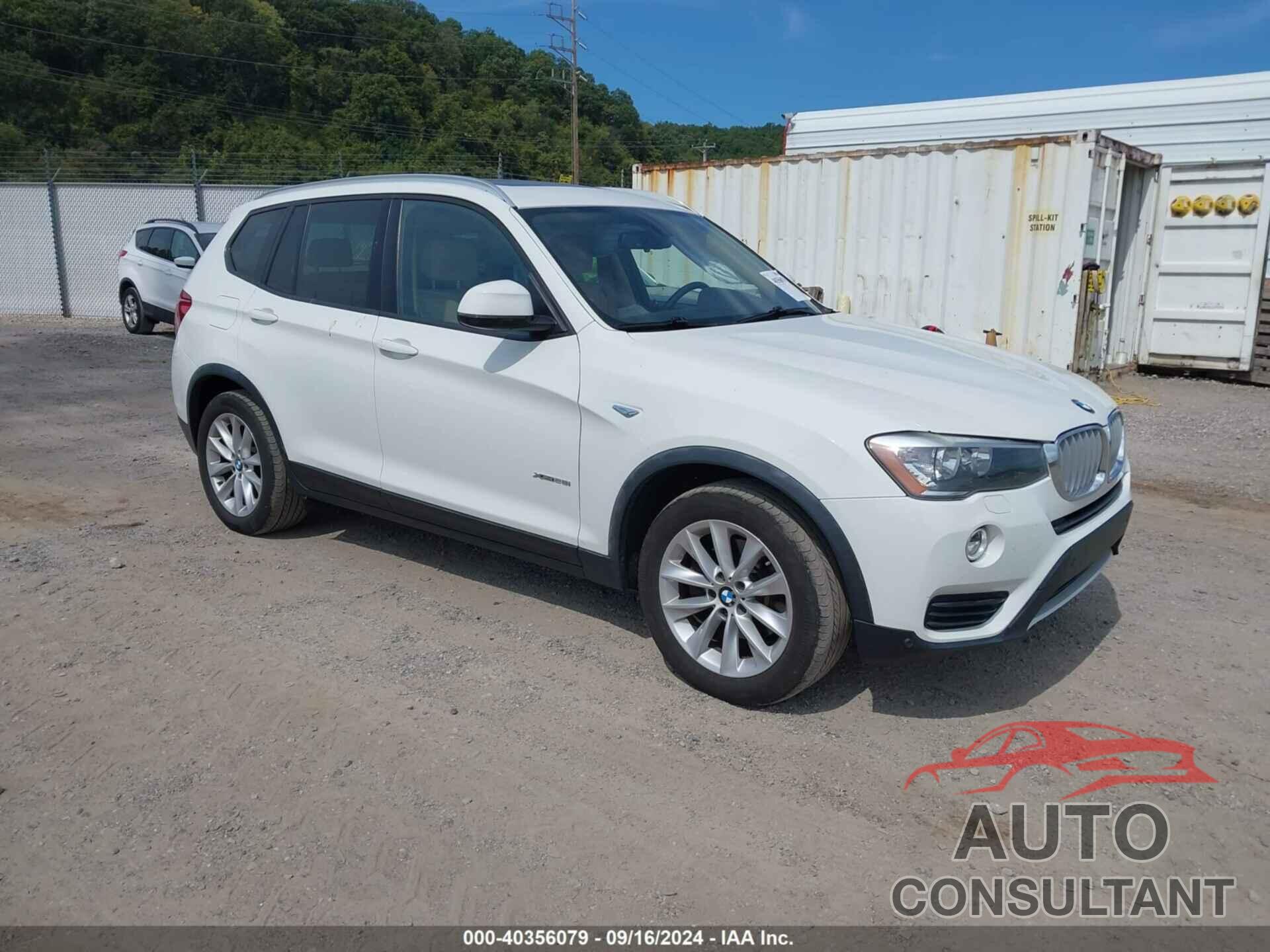 BMW X3 2016 - 5UXWX9C51G0D74159