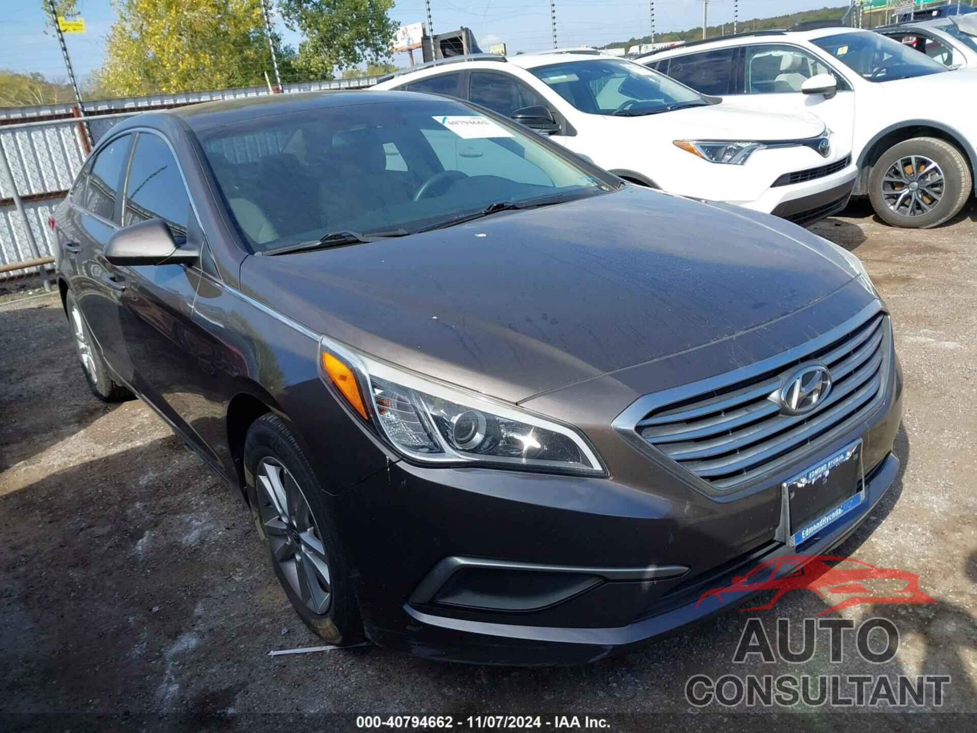 HYUNDAI SONATA 2017 - 5NPE24AF1HH542457