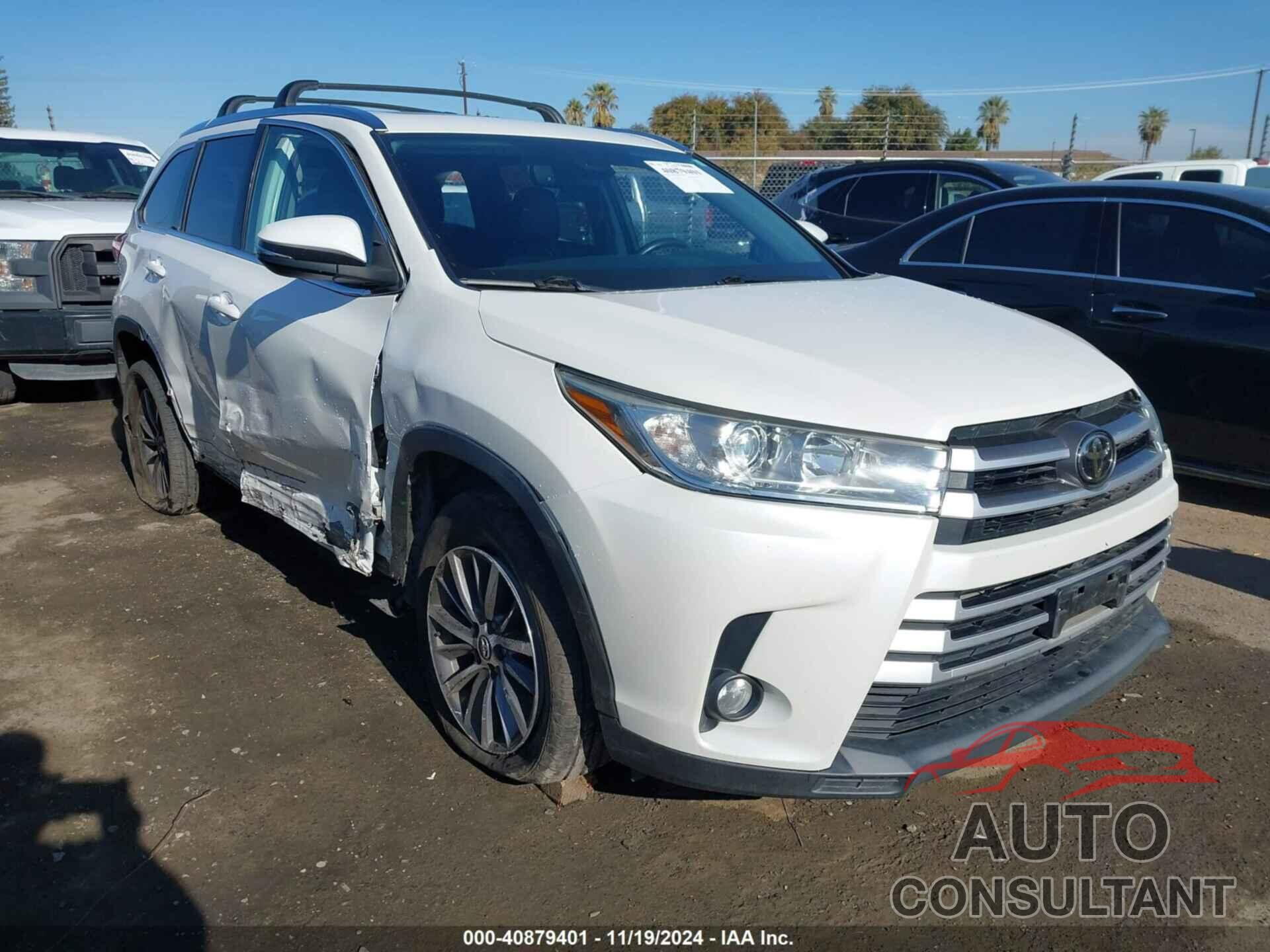 TOYOTA HIGHLANDER 2019 - 5TDKZRFH3KS350125