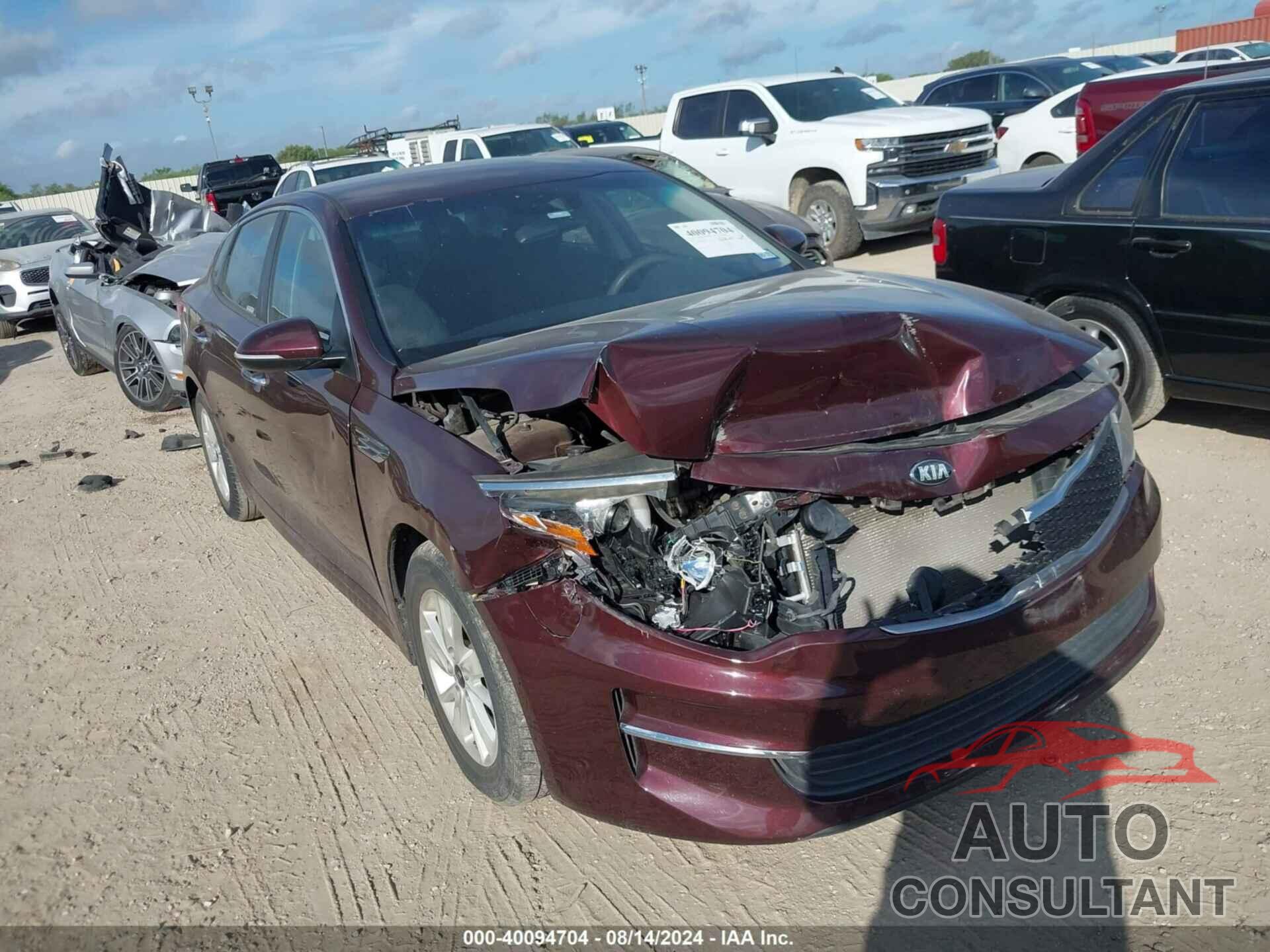 KIA OPTIMA 2018 - 5XXGT4L3XJG199562