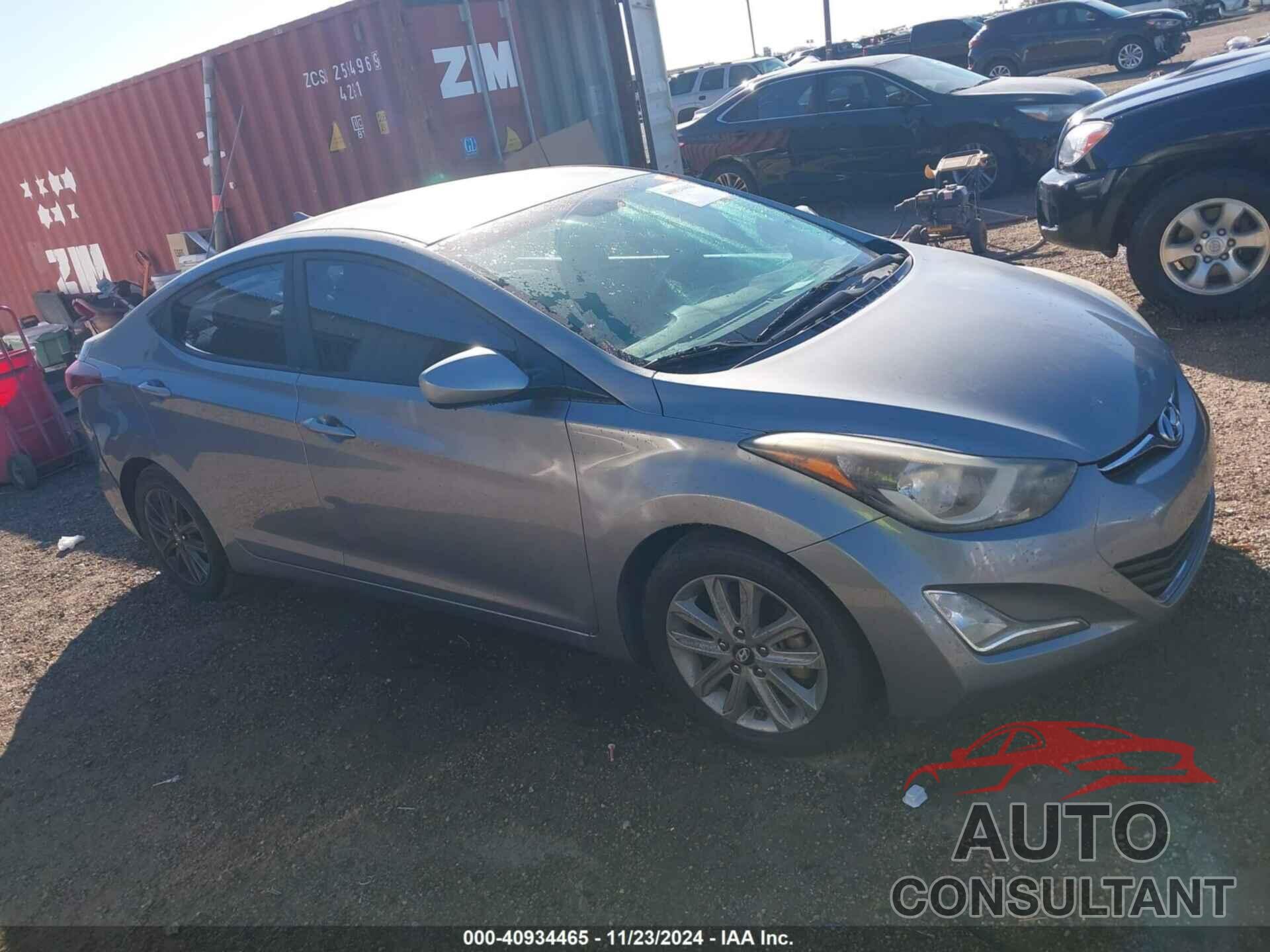 HYUNDAI ELANTRA 2014 - KMHDH4AE3EU056764