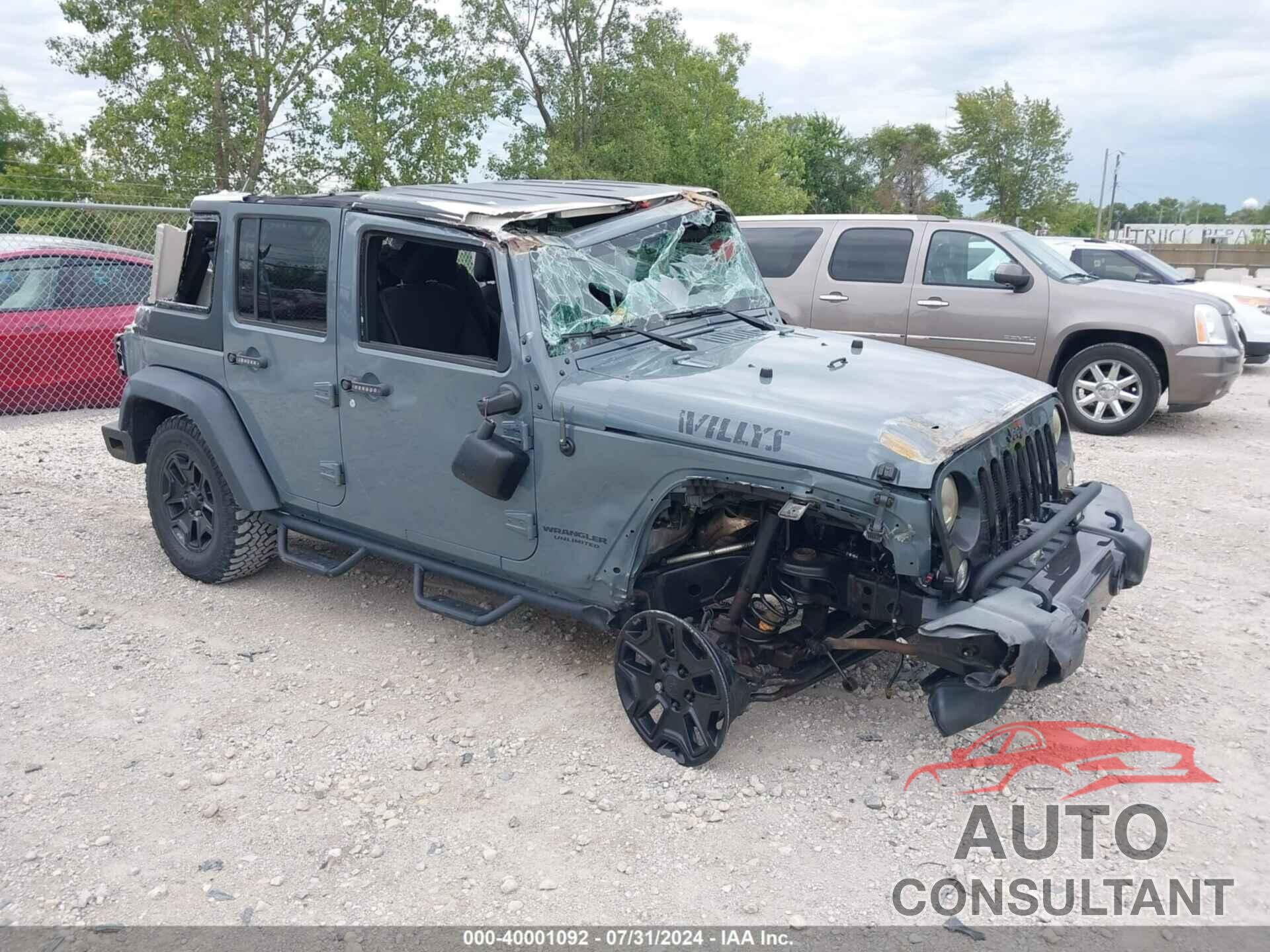 JEEP WRANGLER UNLIMITED 2015 - 1C4HJWDG7FL672283