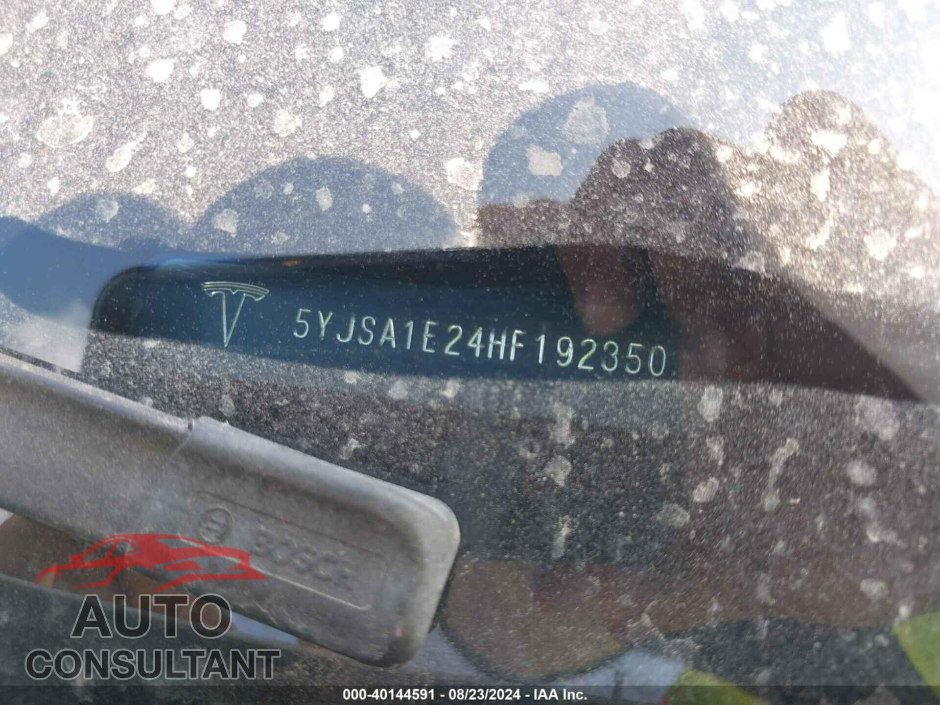 TESLA MODEL S 2017 - 5YJSA1E24HF192350