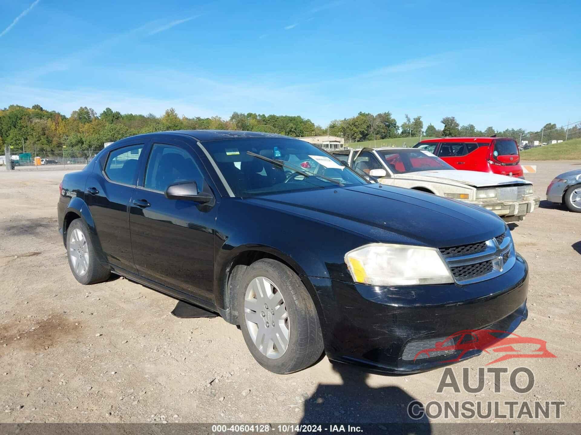 DODGE AVENGER 2012 - 1C3CDZAB6CN232104