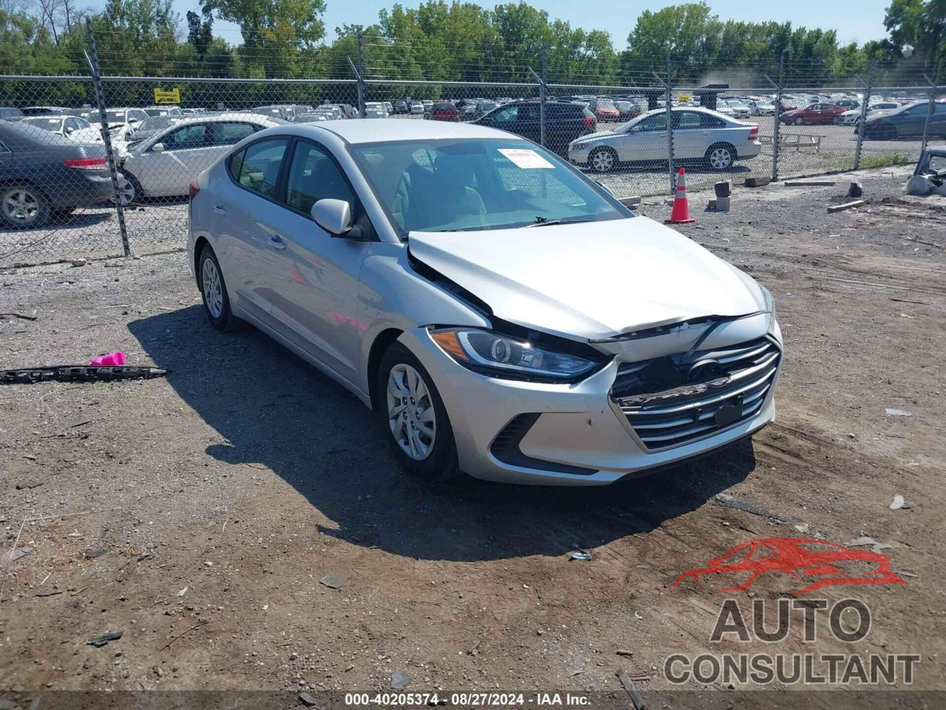 HYUNDAI ELANTRA 2018 - 5NPD74LFXJH331807