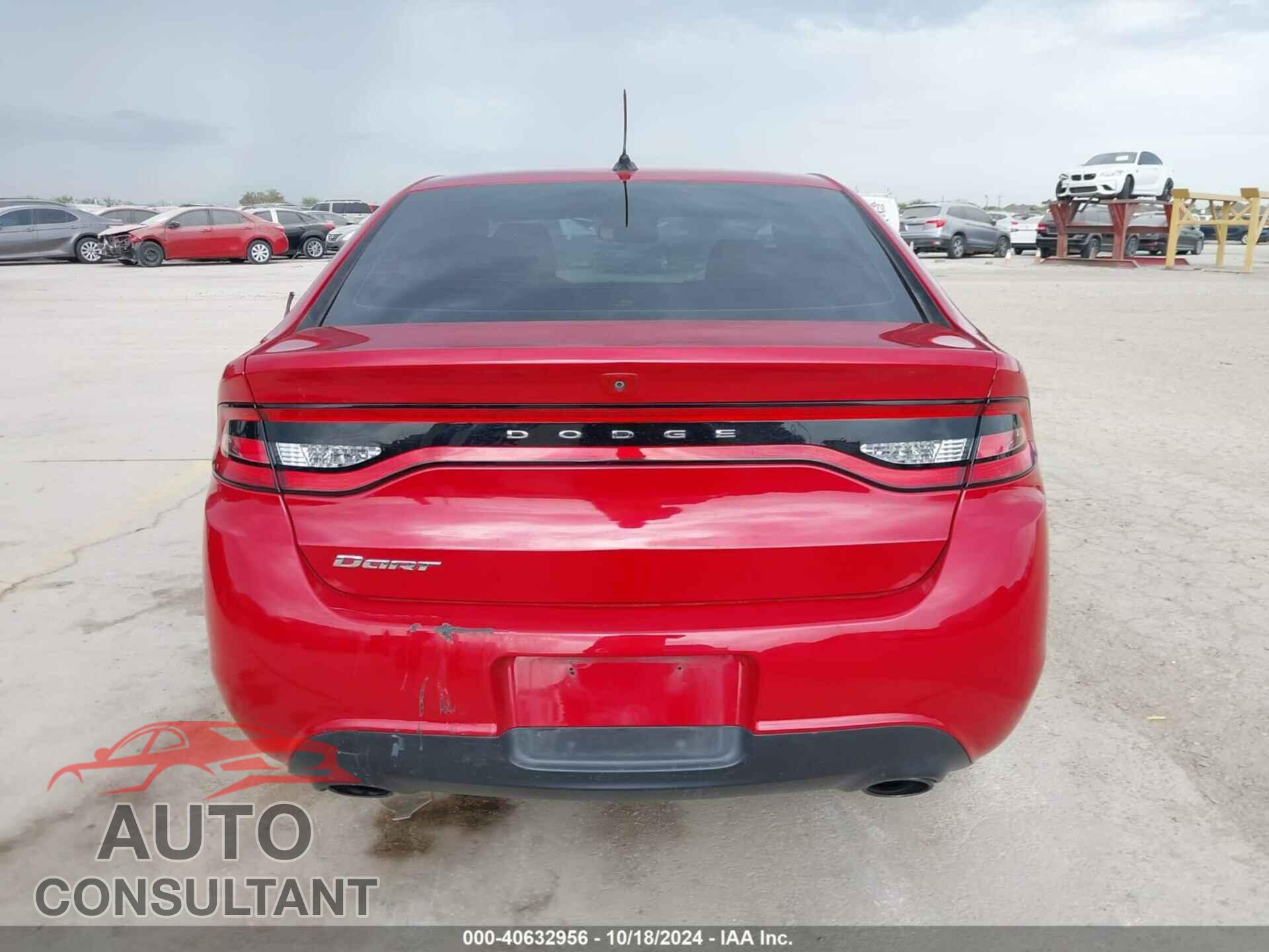 DODGE DART 2015 - 1C3CDFBBXFD422057