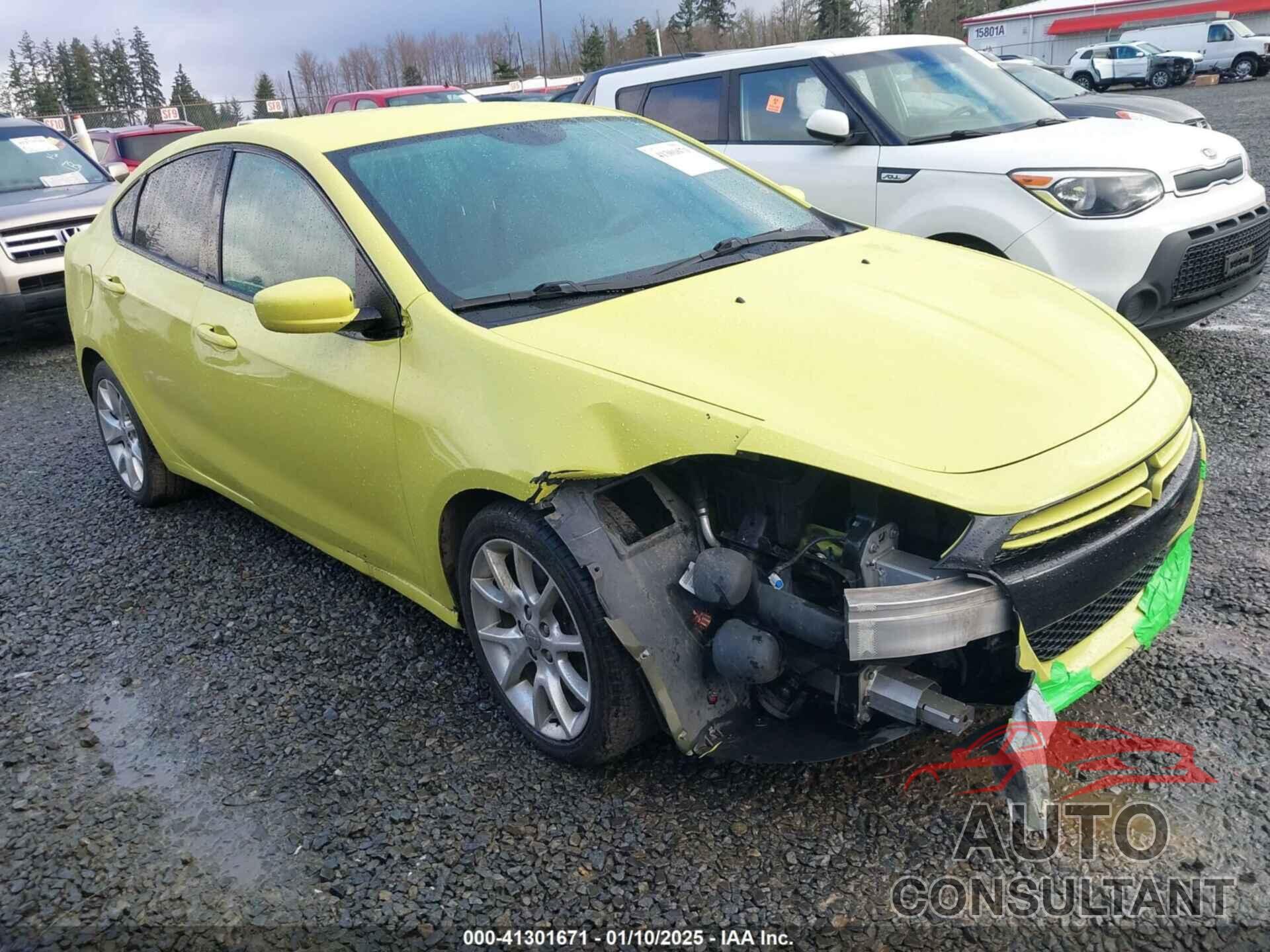 DODGE DART 2013 - 1C3CDFBH9DD142714