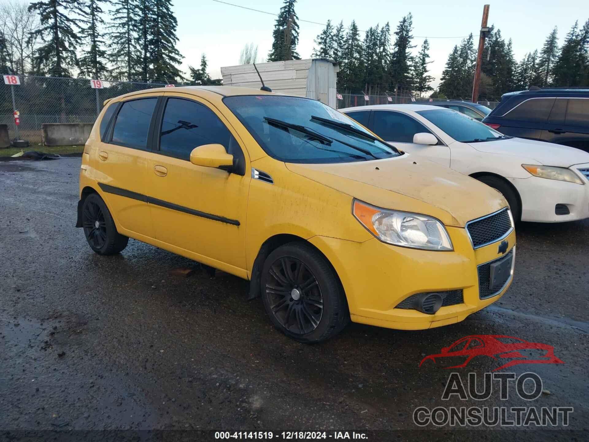 CHEVROLET AVEO 2010 - KL1TD6DE7AB118389