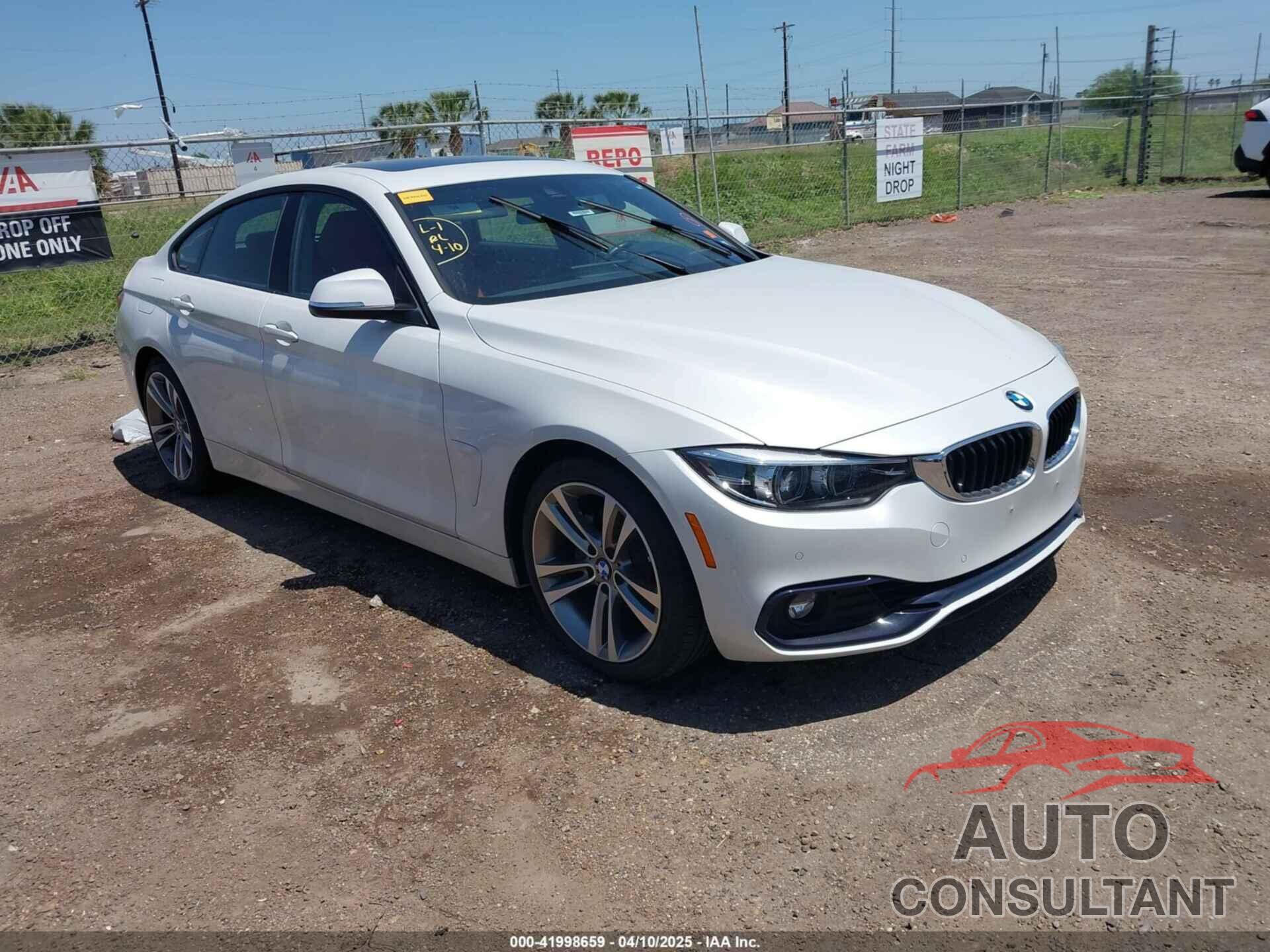 BMW 430I GRAN COUPE 2018 - WBA4J1C52JBM09955