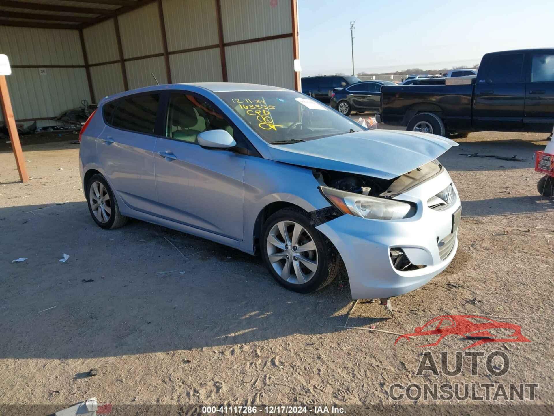 HYUNDAI ACCENT 2012 - KMHCU5AE0CU013428