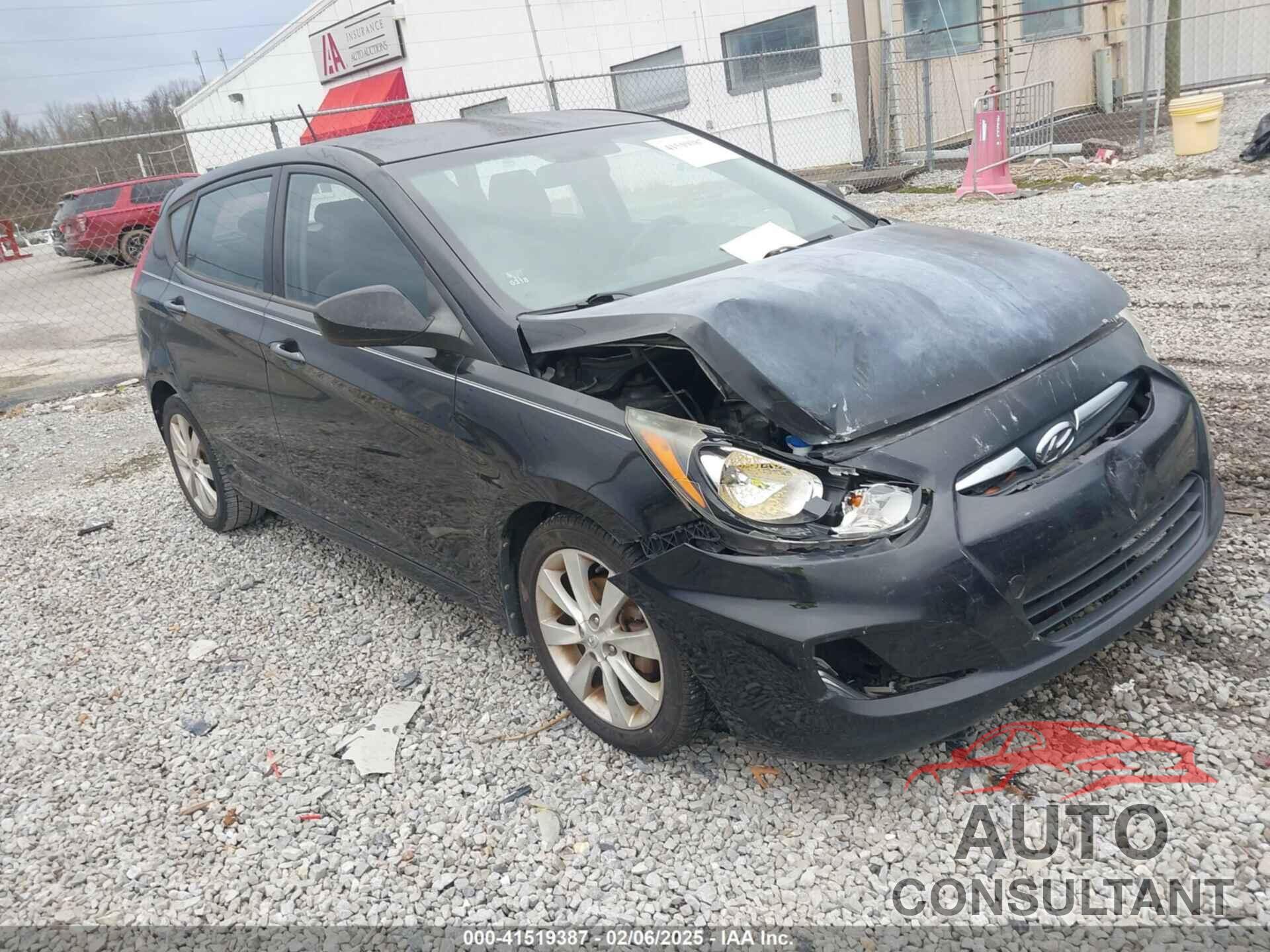 HYUNDAI ACCENT 2012 - KMHCU5AE7CU031523