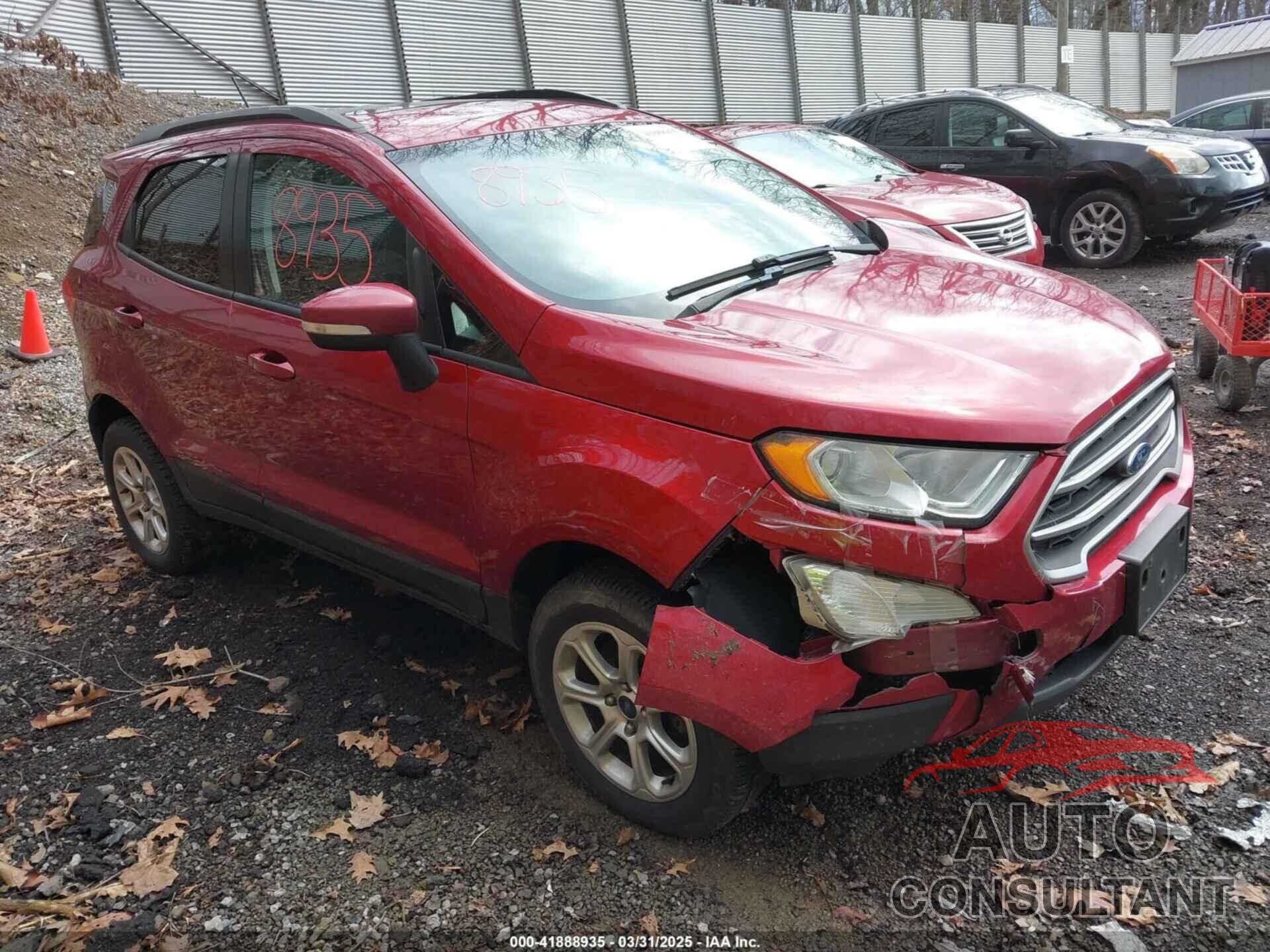 FORD ECOSPORT 2018 - MAJ6P1UL8JC221187