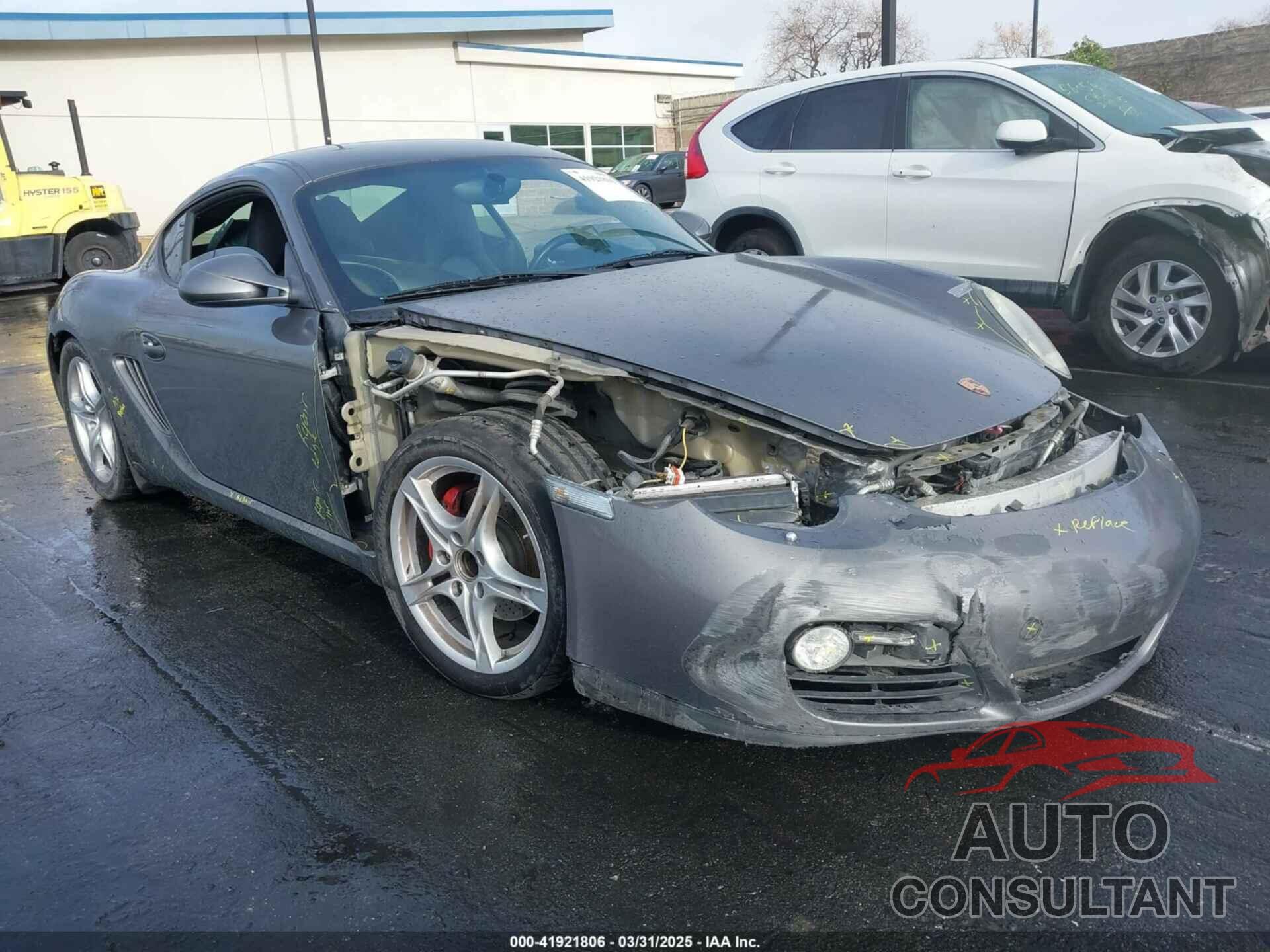 PORSCHE CAYMAN 2012 - WP0AA2A88CS760106