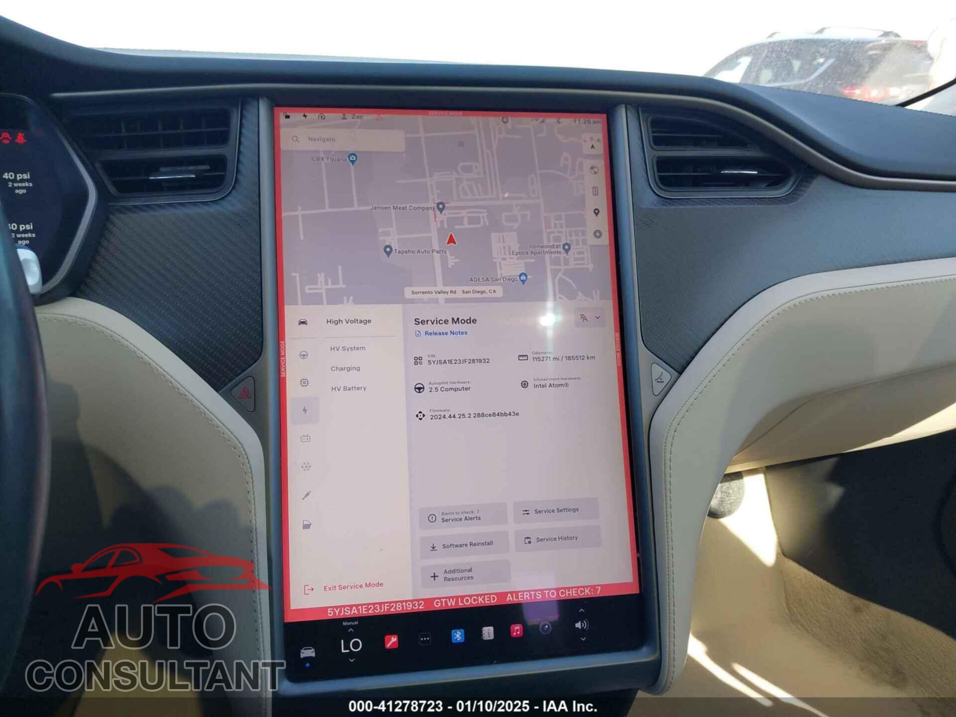TESLA MODEL S 2018 - 5YJSA1E23JF281932