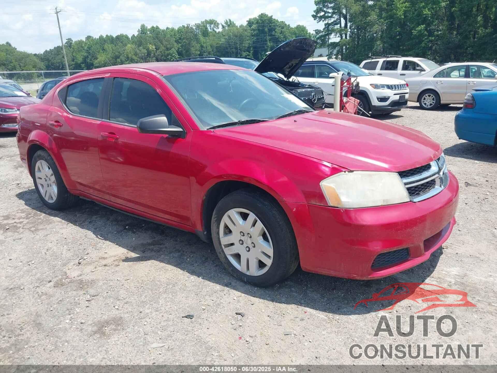 DODGE AVENGER 2013 - 1C3CDZAB5DN567307