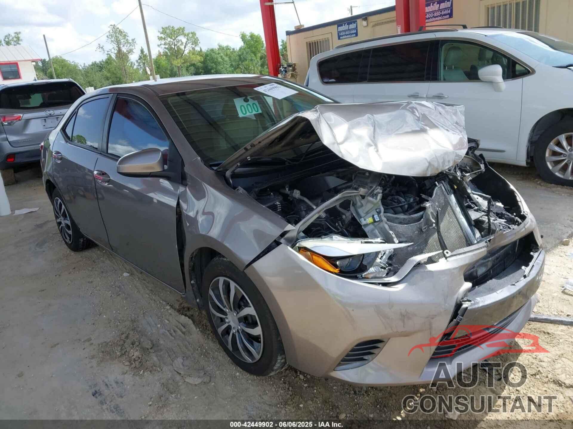 TOYOTA COROLLA 2016 - 2T1BURHE0GC696425
