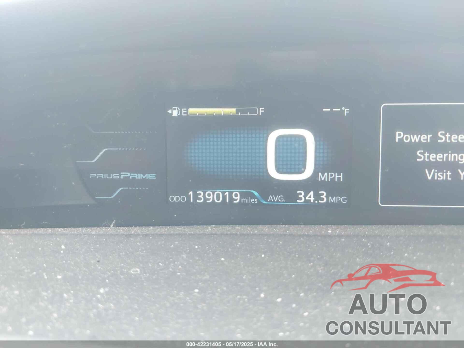 TOYOTA PRIUS PRIME 2019 - JTDKARFP9K3113543