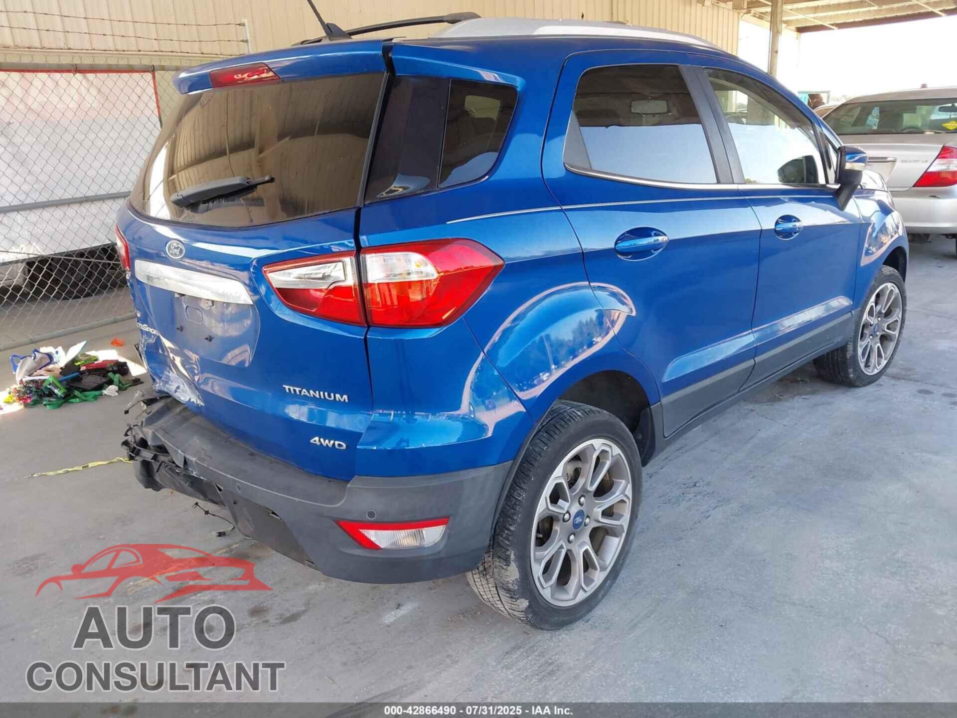 FORD ECOSPORT 2019 - MAJ6S3KL2KC310901