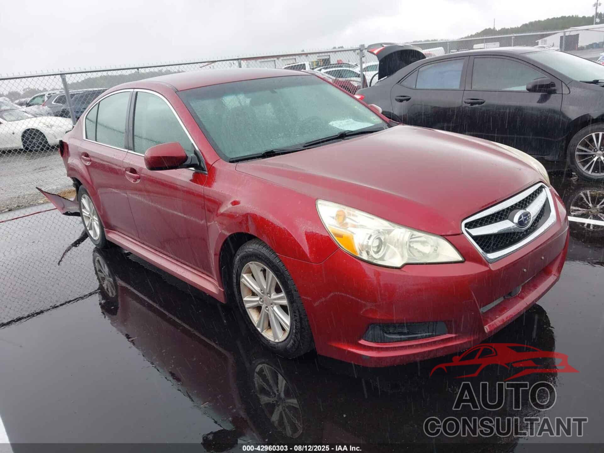 SUBARU LEGACY 2011 - 4S3BMBC62B3232979