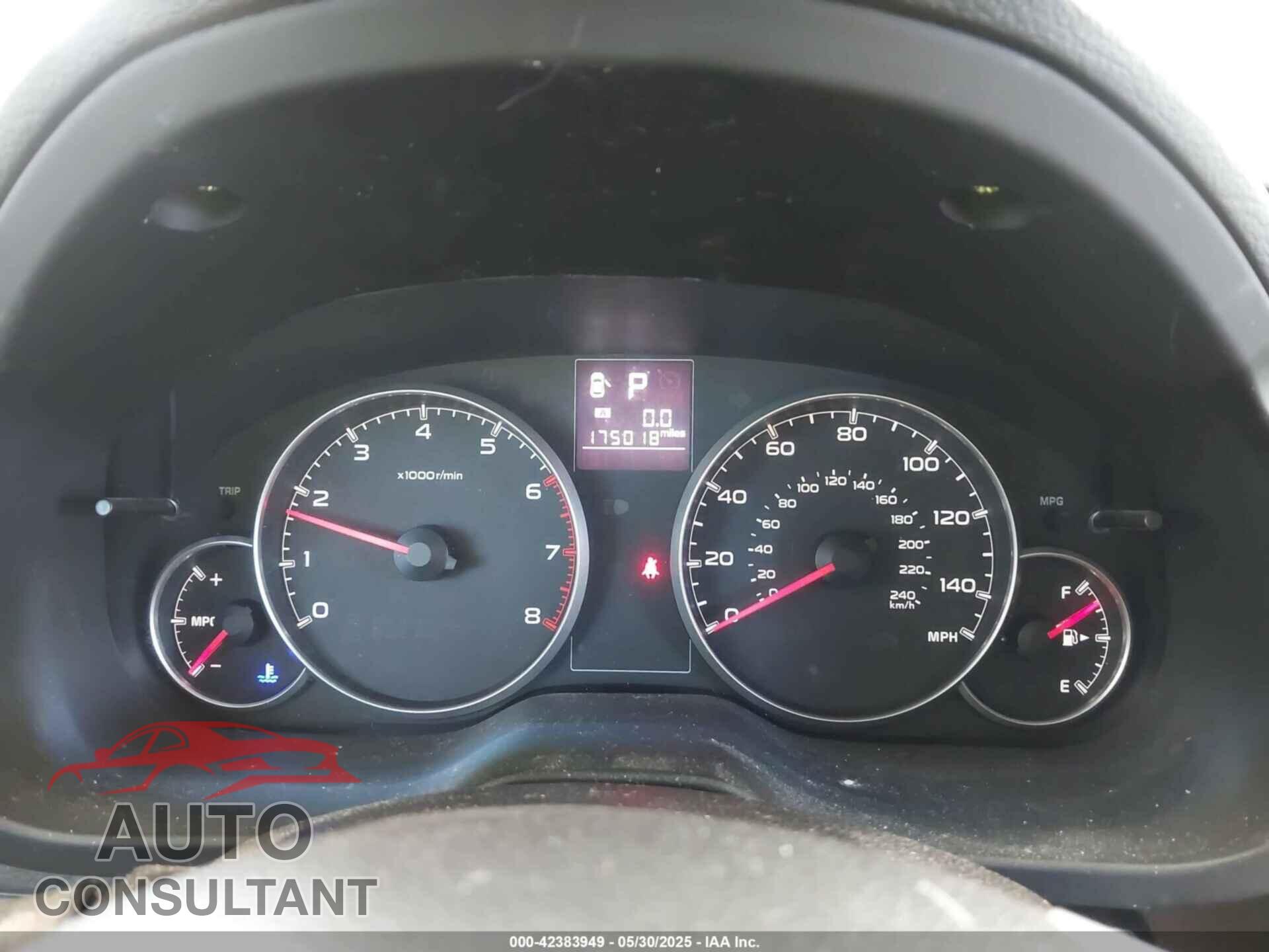 SUBARU OUTBACK 2014 - 4S4BRBCC2E3286256