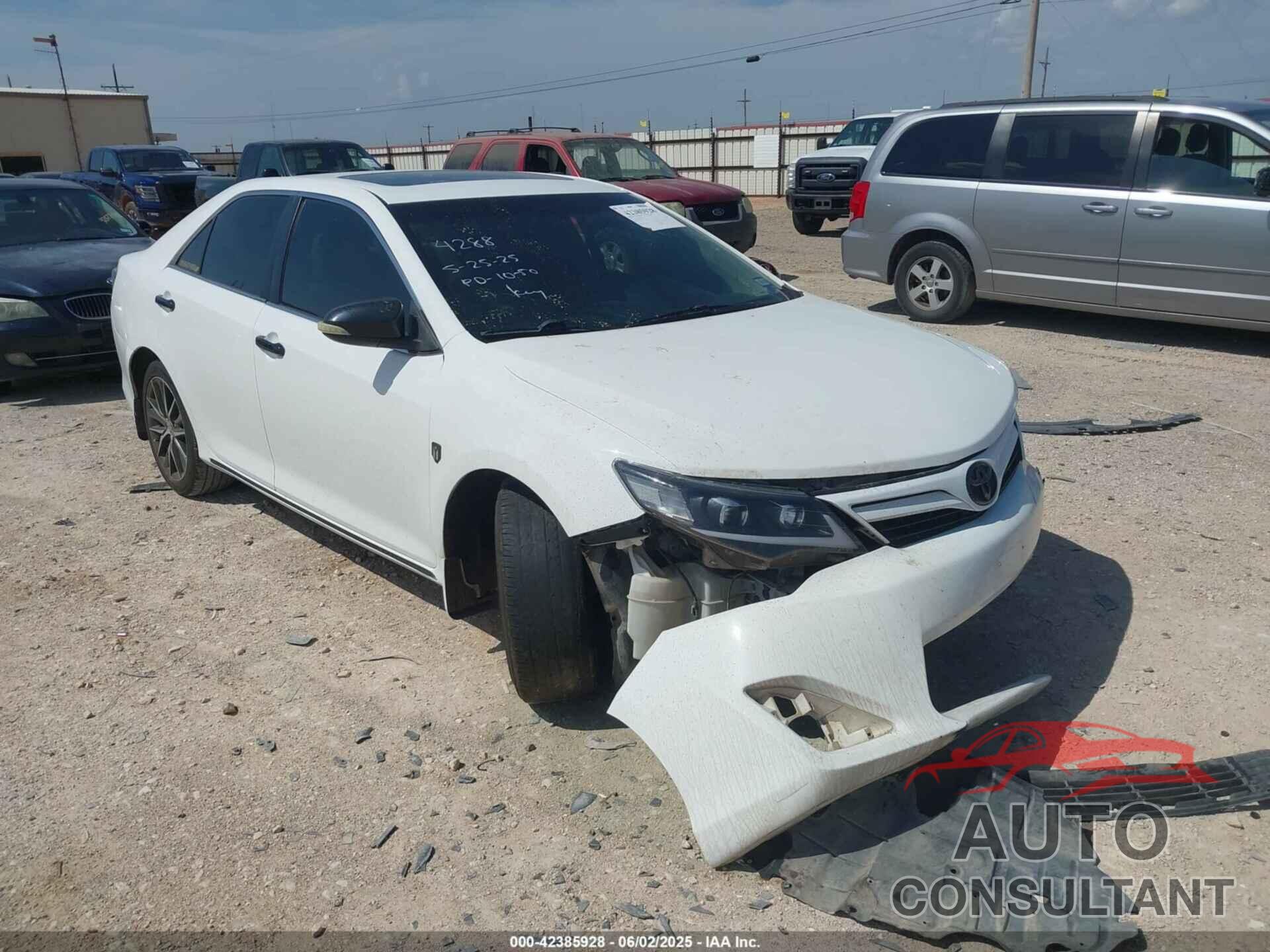 TOYOTA CAMRY 2012 - 4T1BF1FKXCU514288