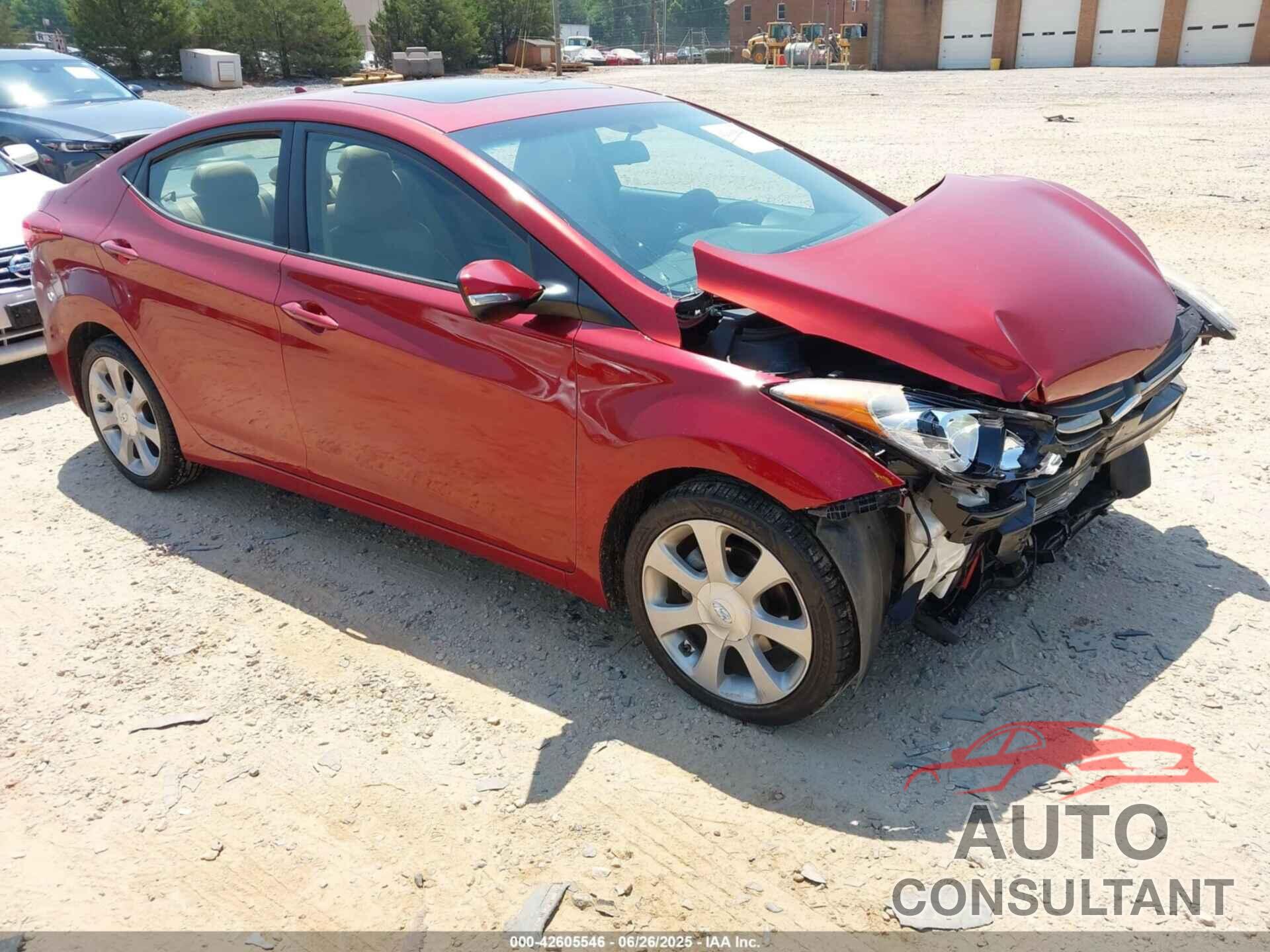 HYUNDAI ELANTRA 2011 - KMHDH4AE6BU104446
