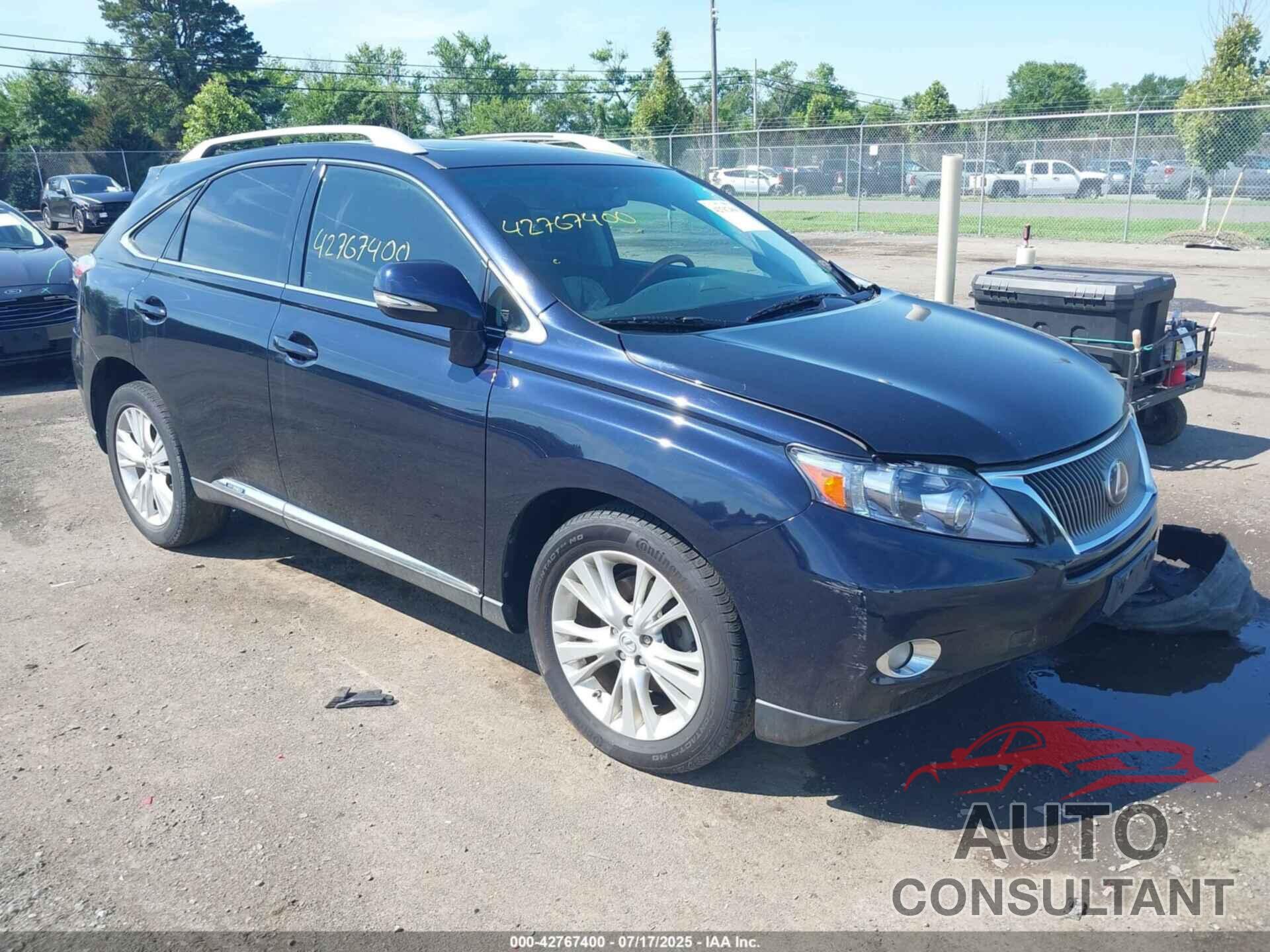 LEXUS RX 450H 2010 - JTJBC1BA9A2413288