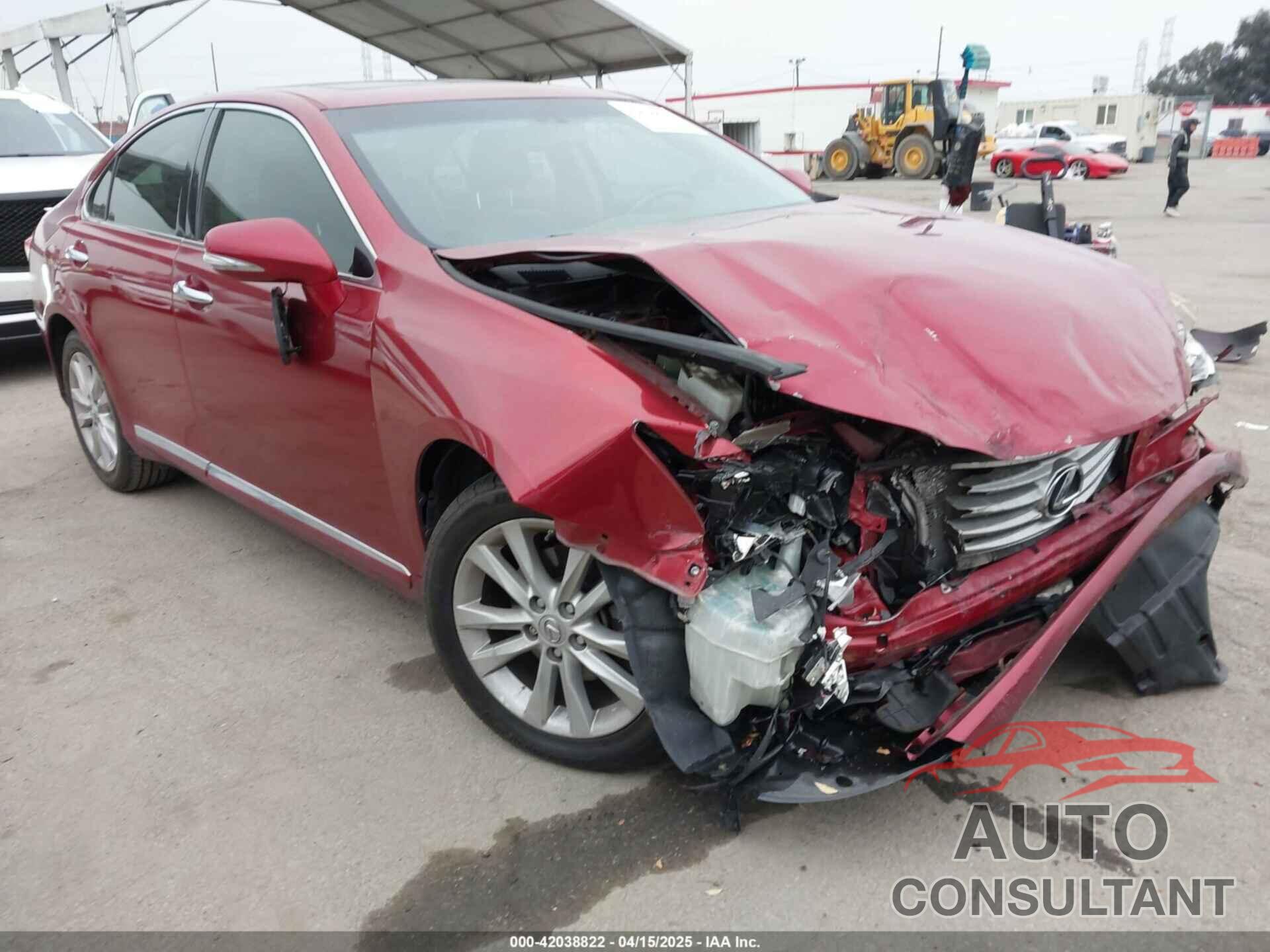 LEXUS ES 350 2012 - JTHBK1EG5C2506624
