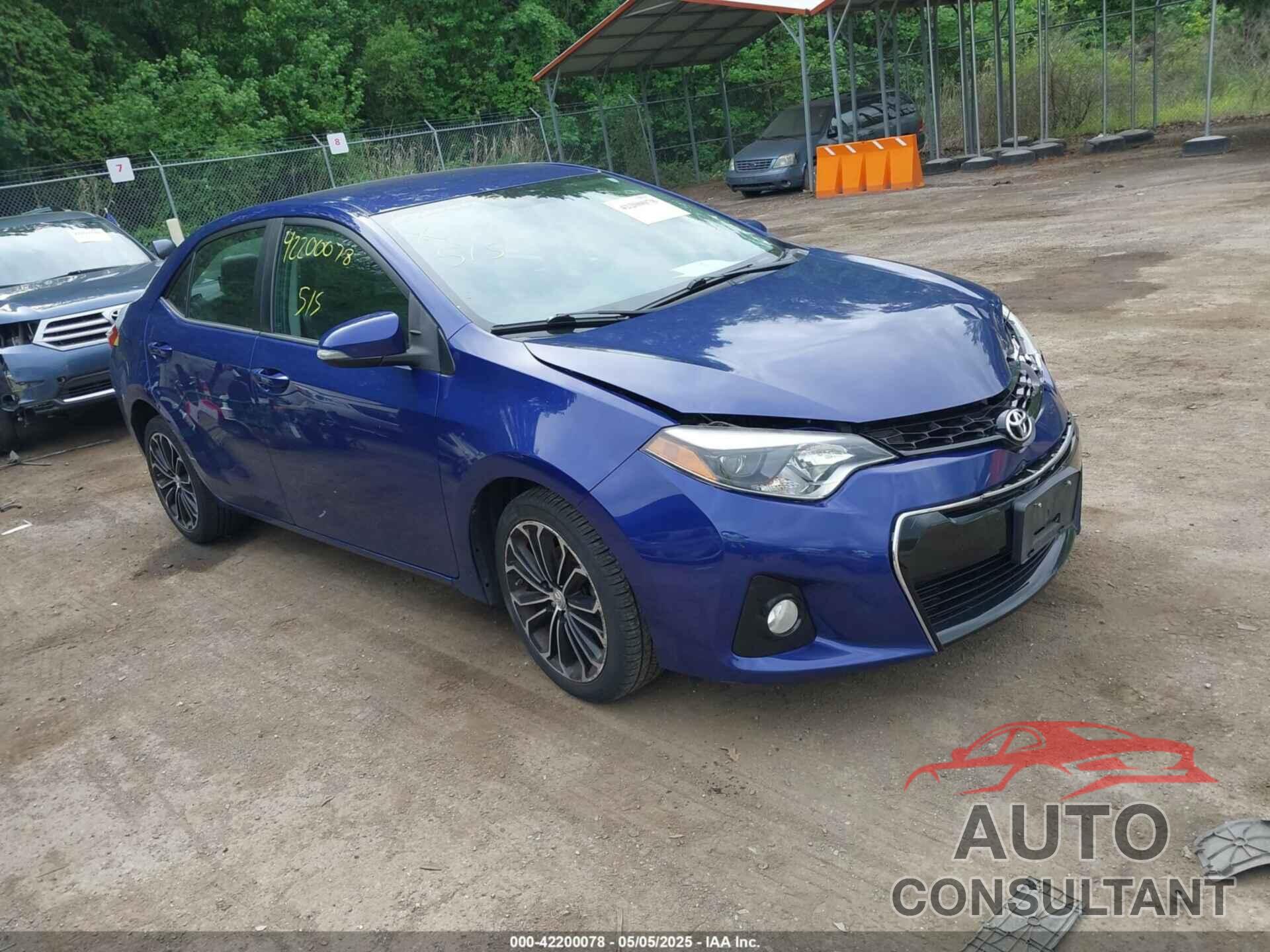 TOYOTA COROLLA 2015 - 2T1BURHE0FC378223