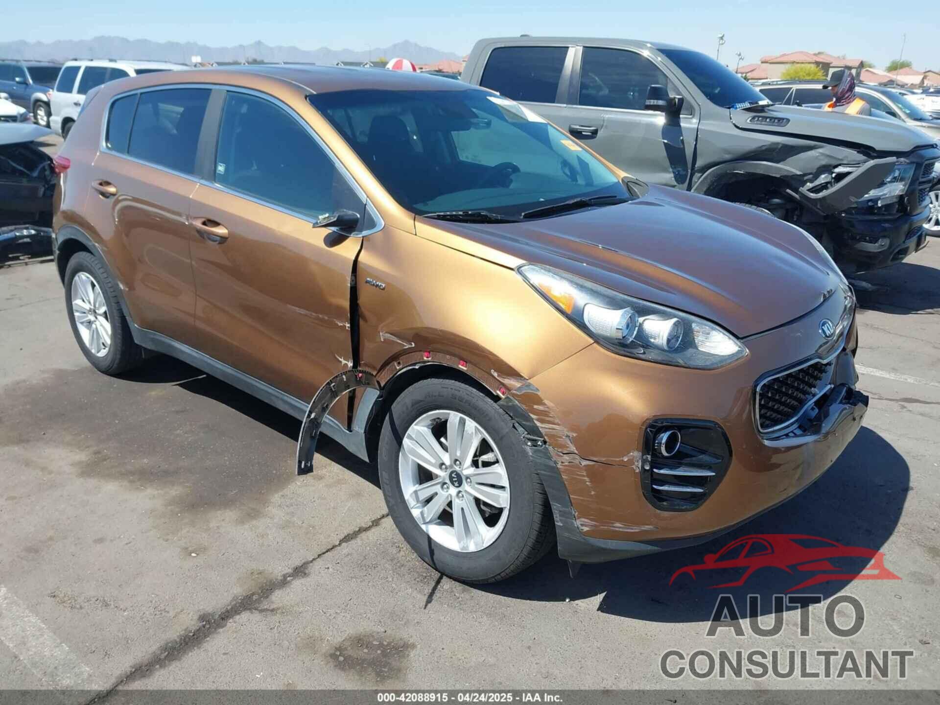 KIA SPORTAGE 2017 - KNDPMCAC5H7121297