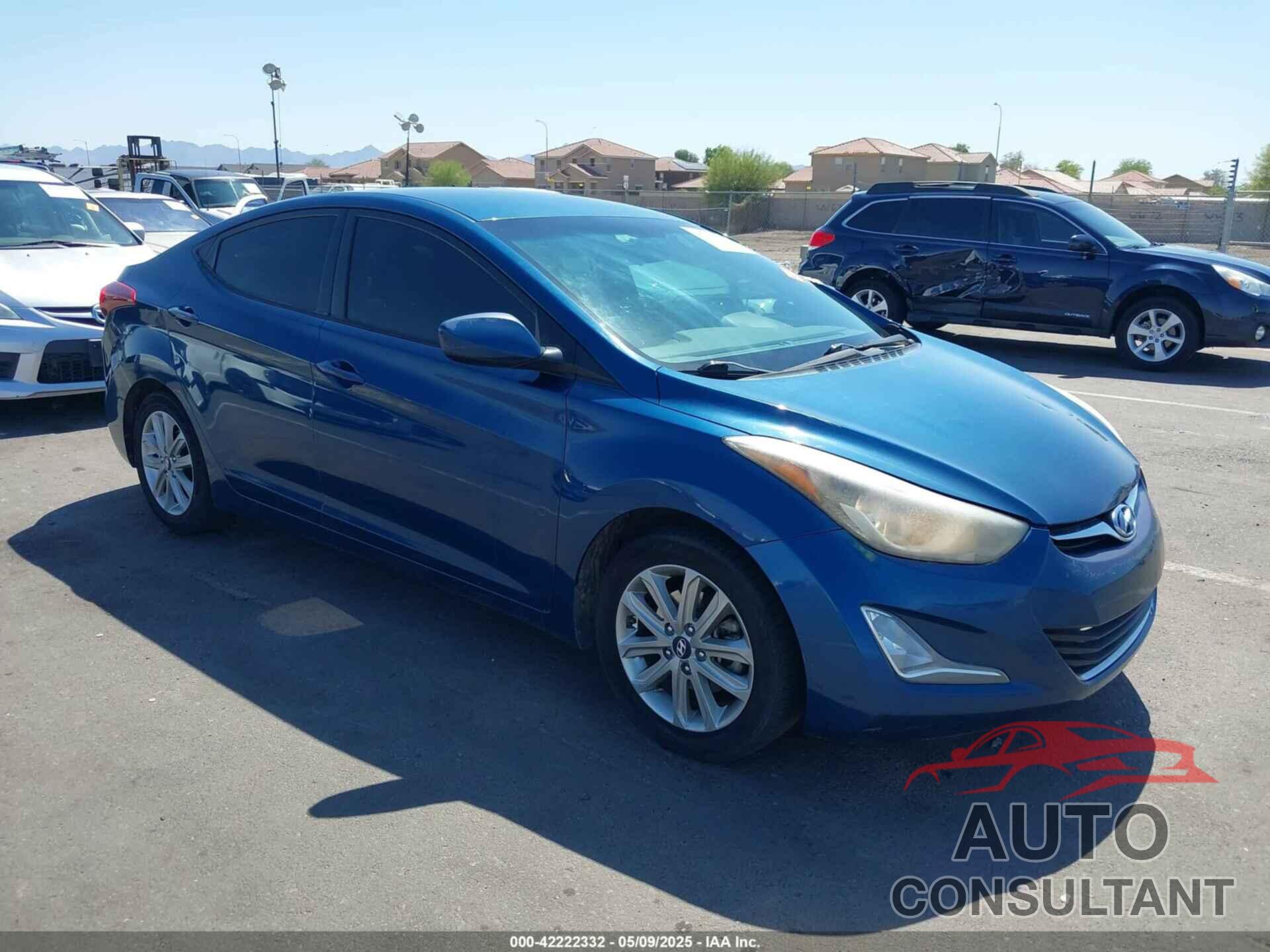 HYUNDAI ELANTRA 2014 - KMHDH4AE5EU205661