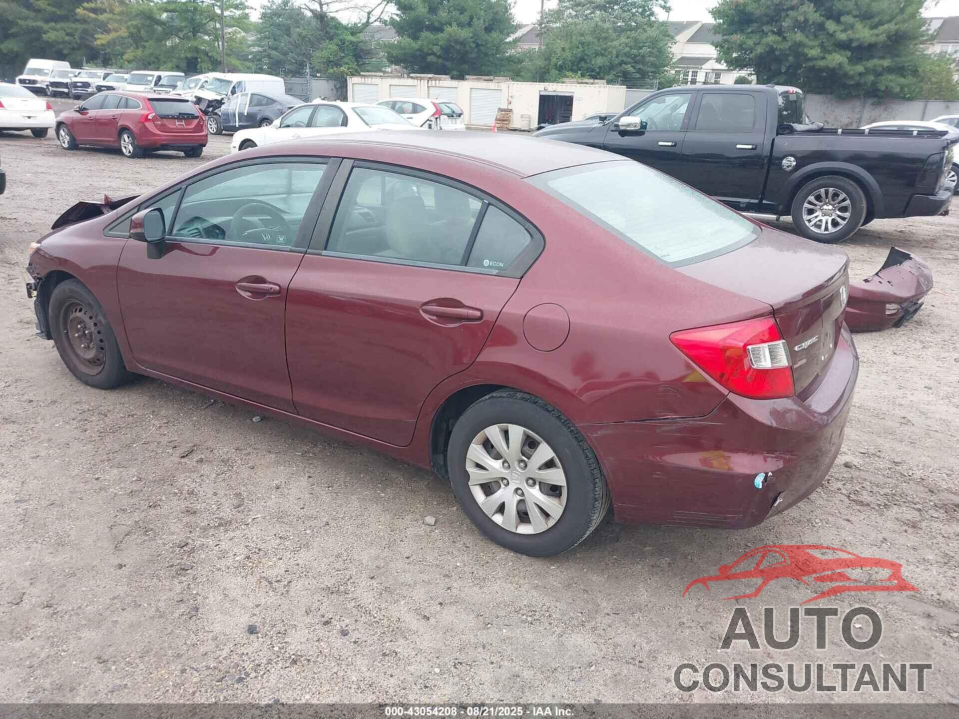HONDA CIVIC 2012 - 2HGFB2F53CH568053