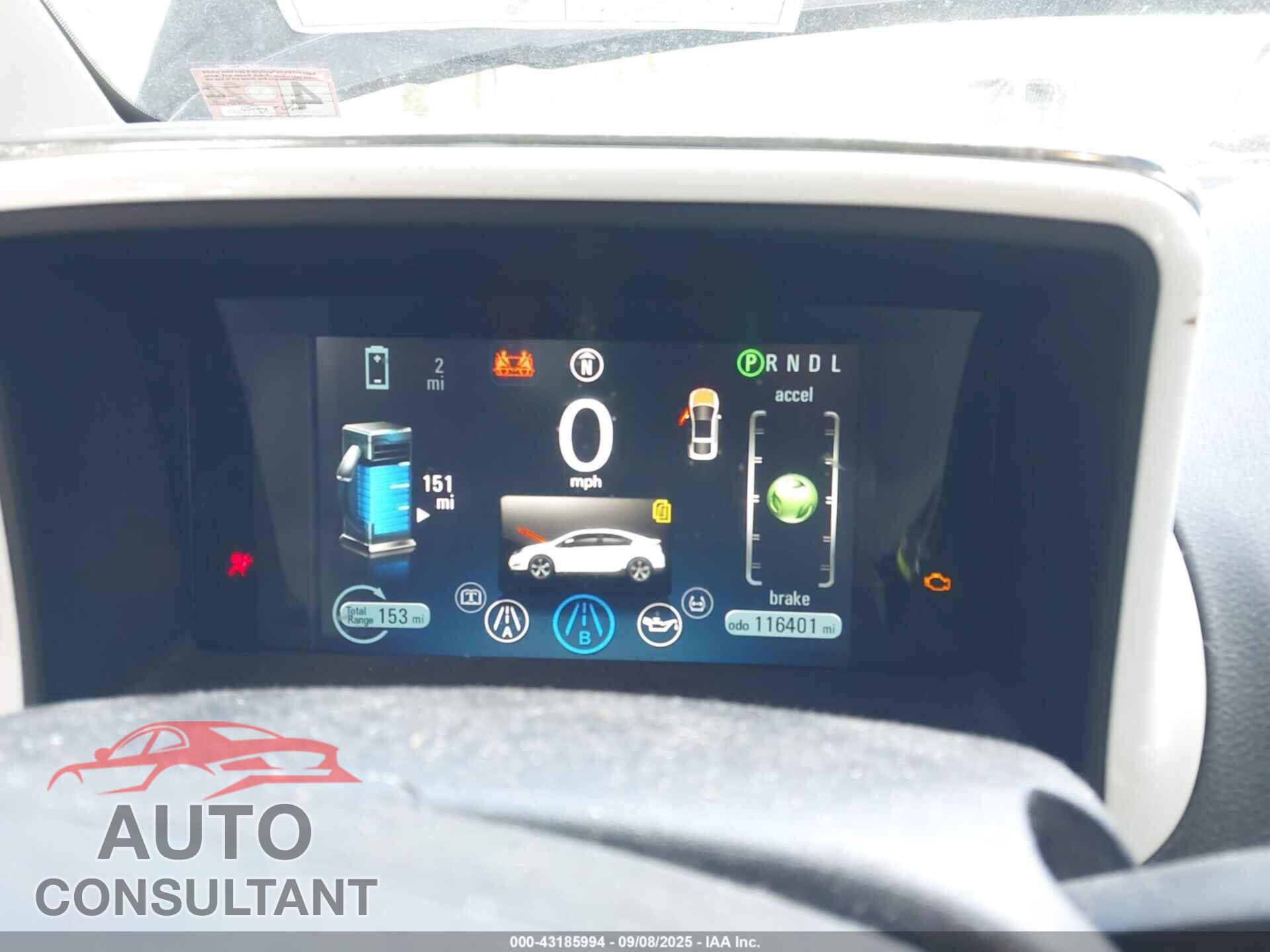 CHEVROLET VOLT 2011 - 1G1RD6E40BU100033