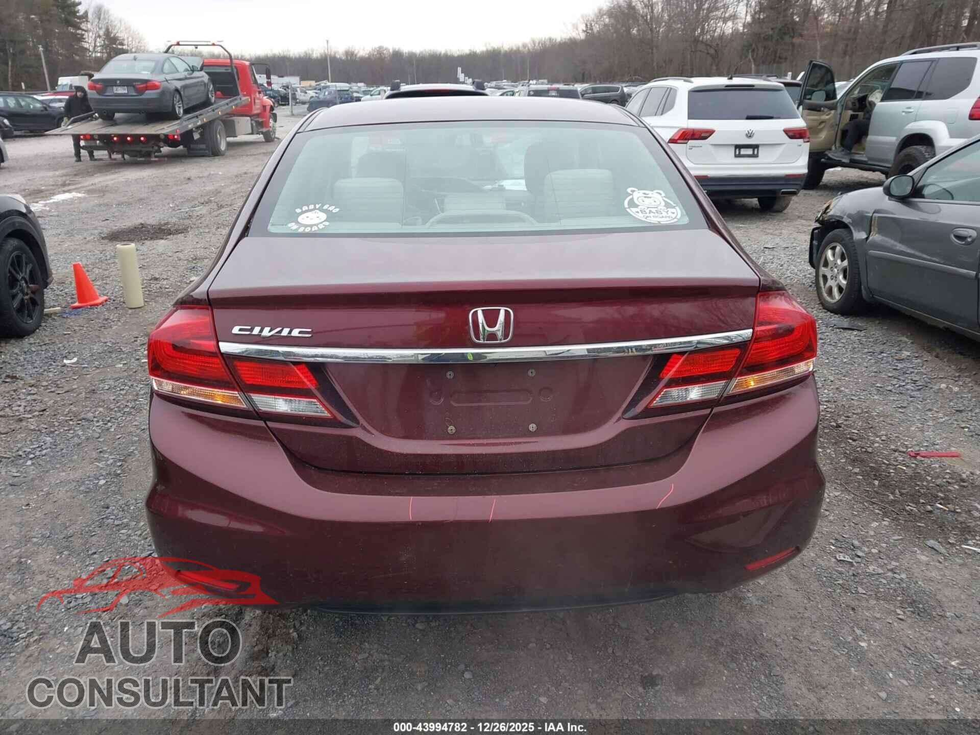 HONDA CIVIC 2014 - 19XFB2F52EE262054