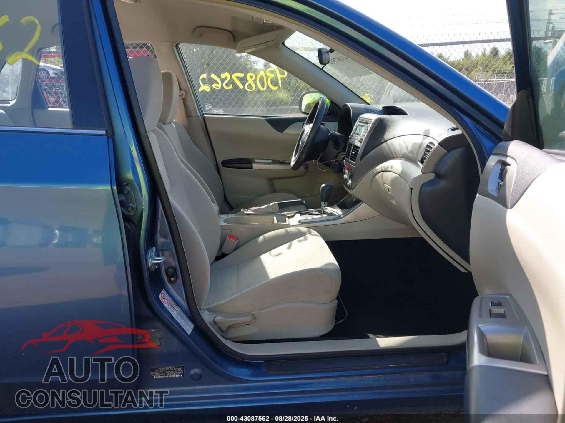 SUBARU IMPREZA 2009 - JF1GE61619H512330