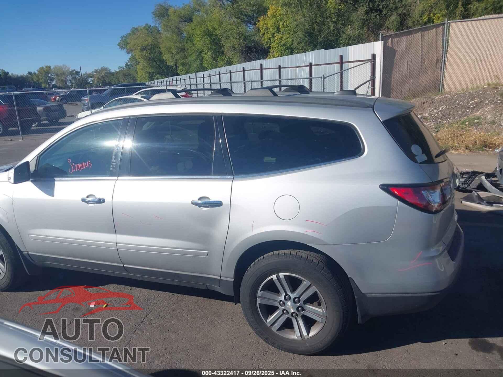 CHEVROLET TRAVERSE 2016 - 1GNKVGKD6GJ135255