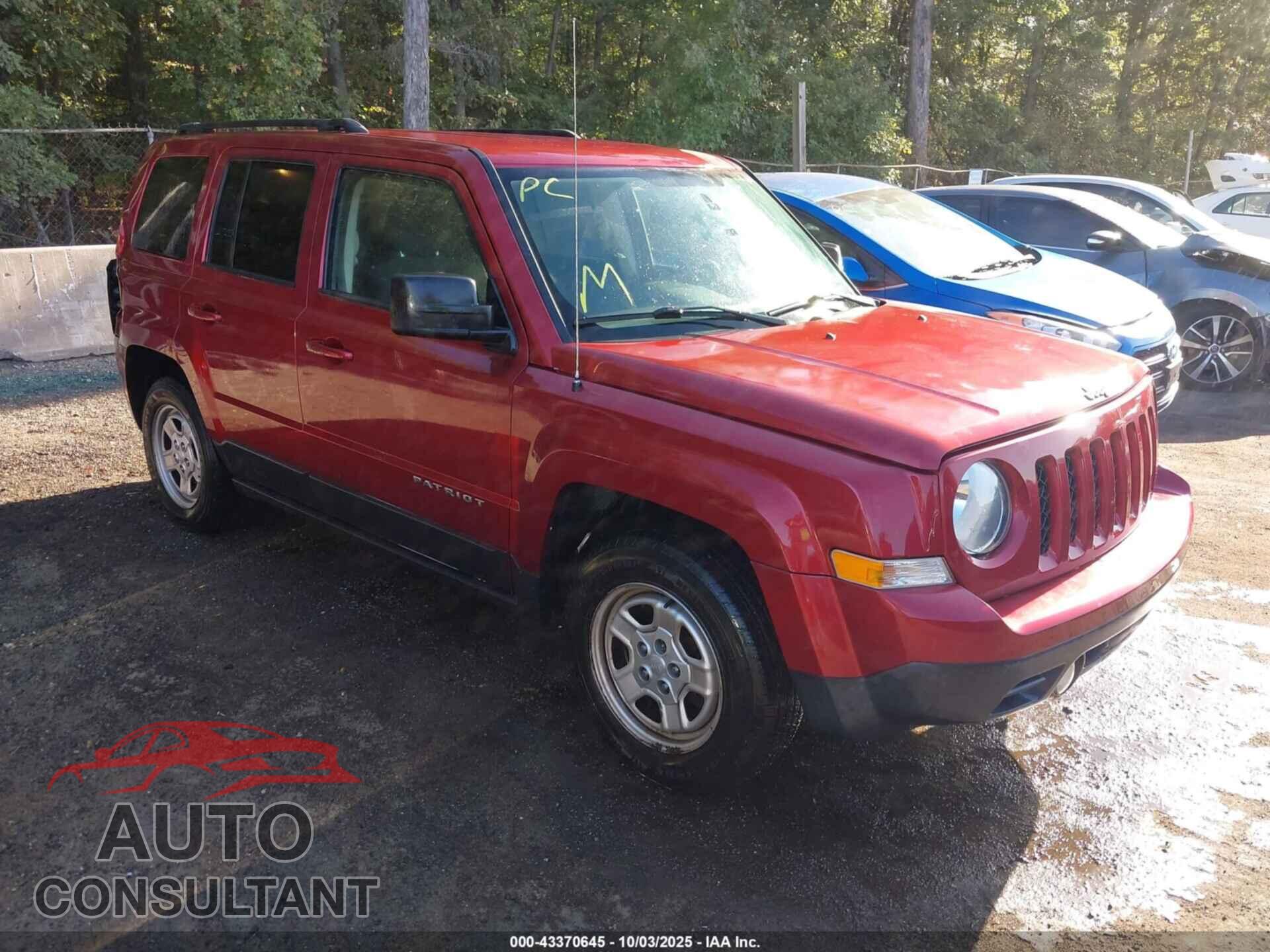 JEEP PATRIOT 2016 - 1C4NJPBA2GD514324
