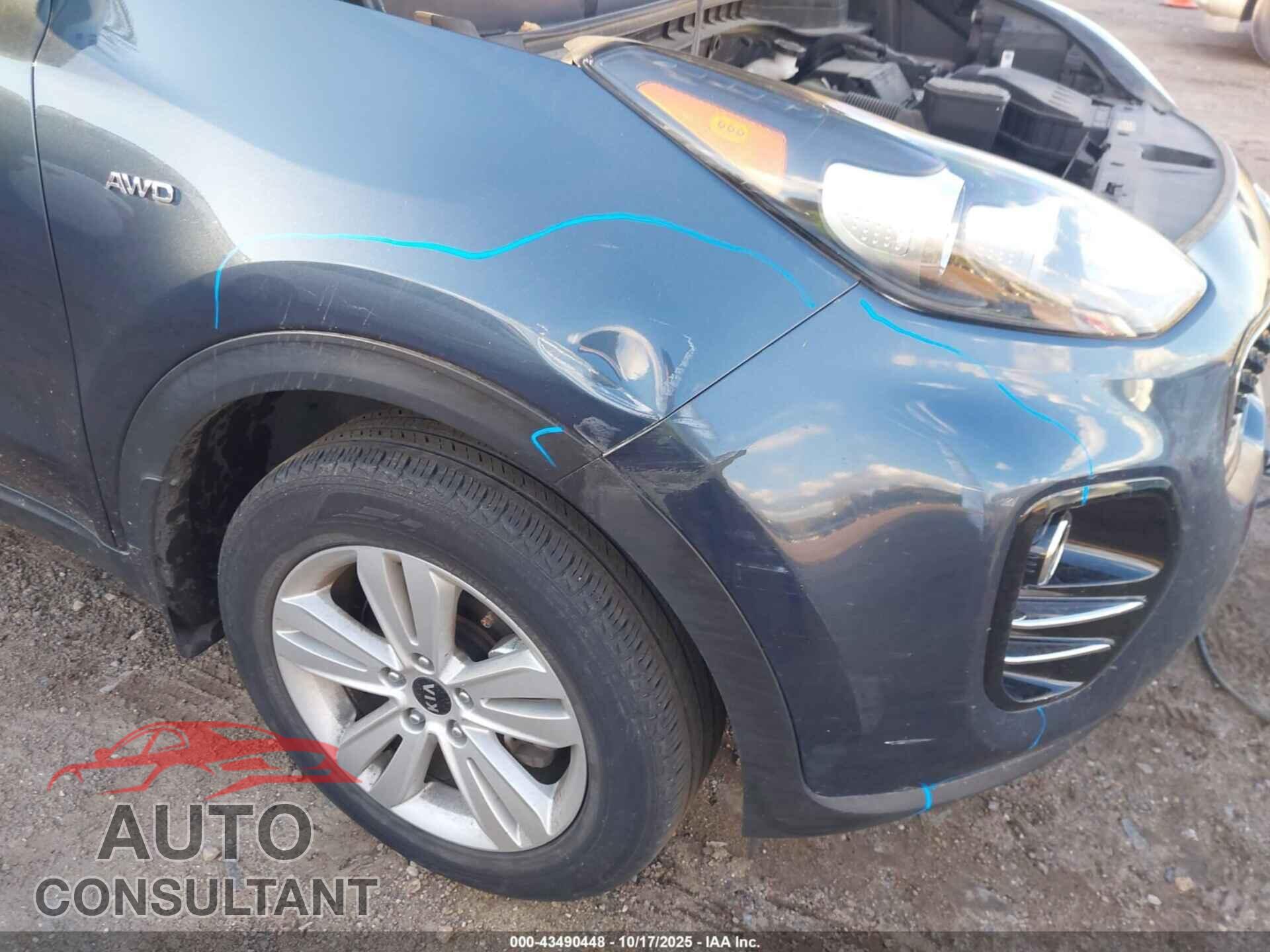 KIA SPORTAGE 2017 - KNDPMCAC2H7183837