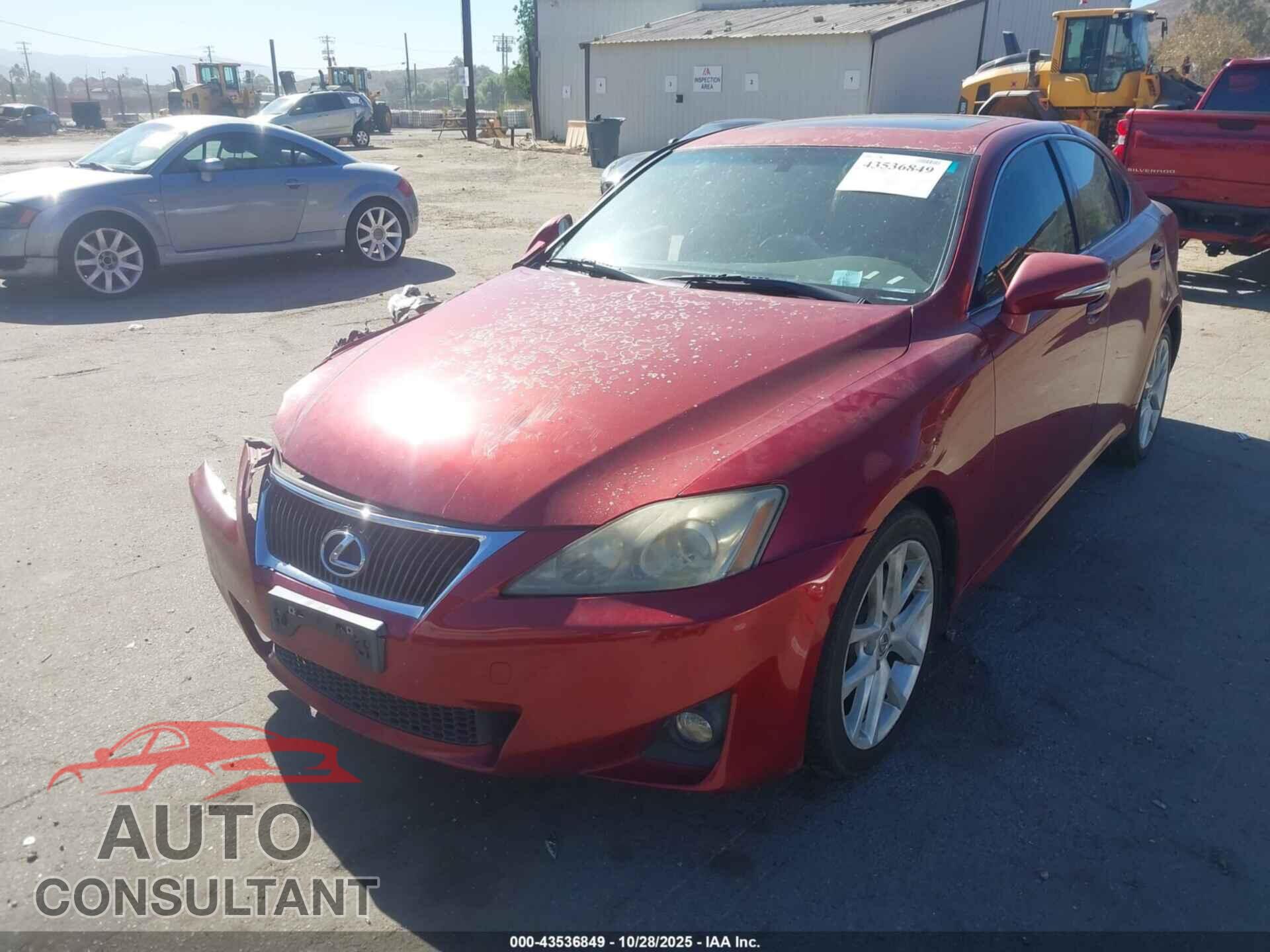 LEXUS IS 250 2011 - JTHBF5C21B5137826