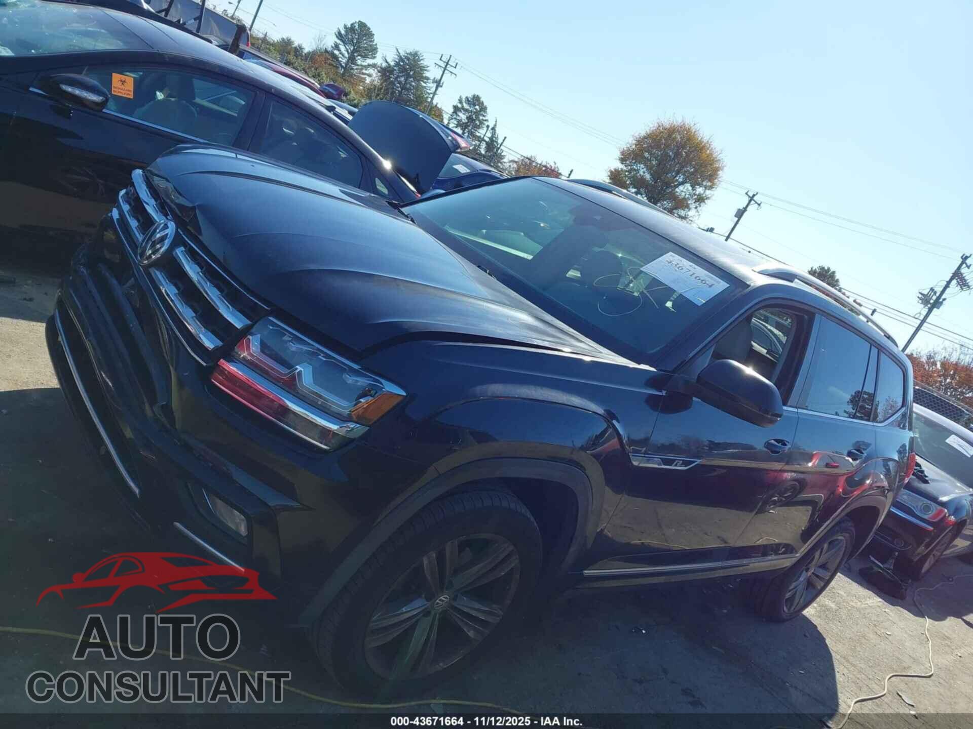 VOLKSWAGEN ATLAS 2019 - 1V2SR2CA3KC600378
