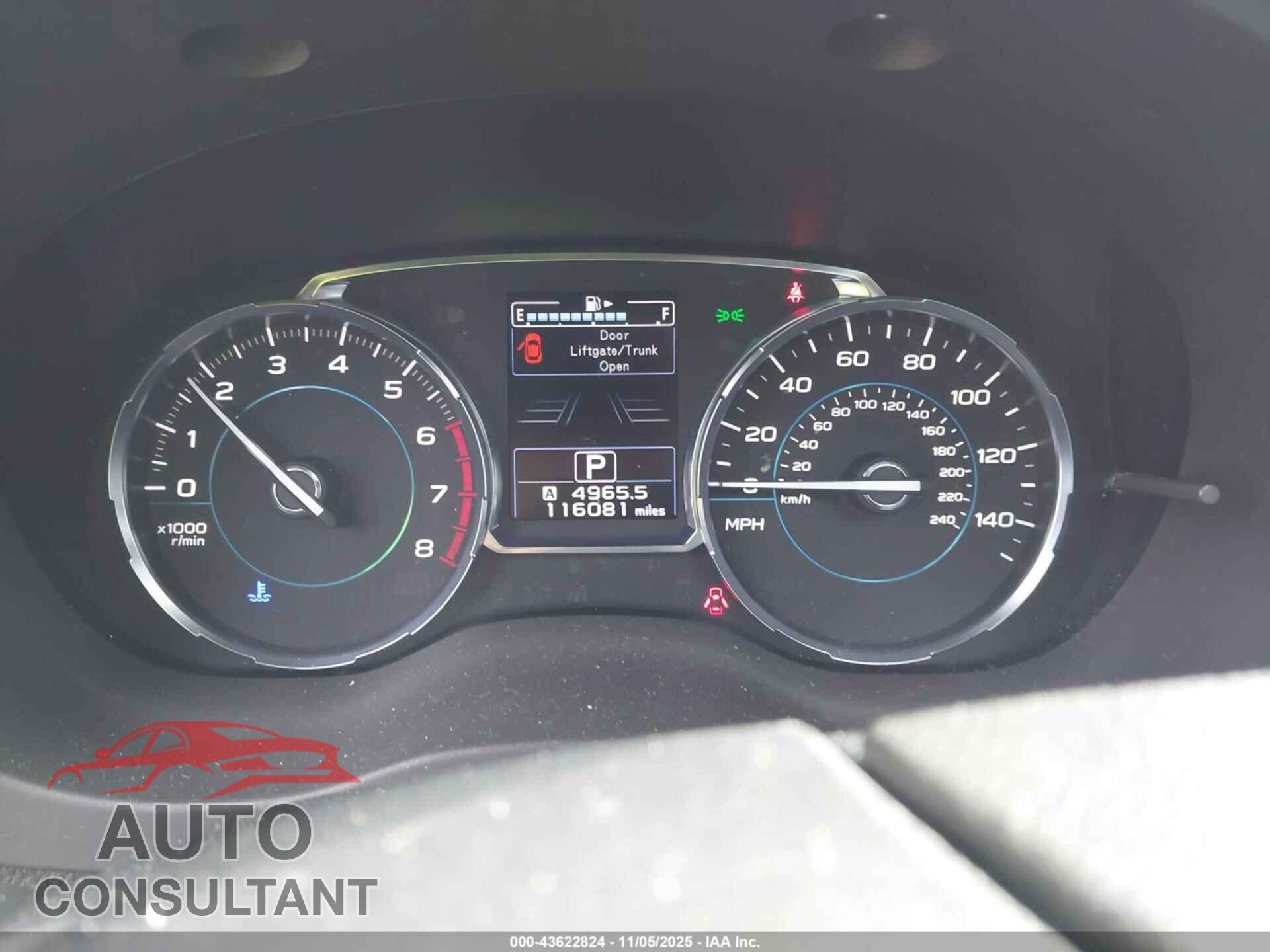 SUBARU FORESTER 2018 - JF2SJAGC4JH596116