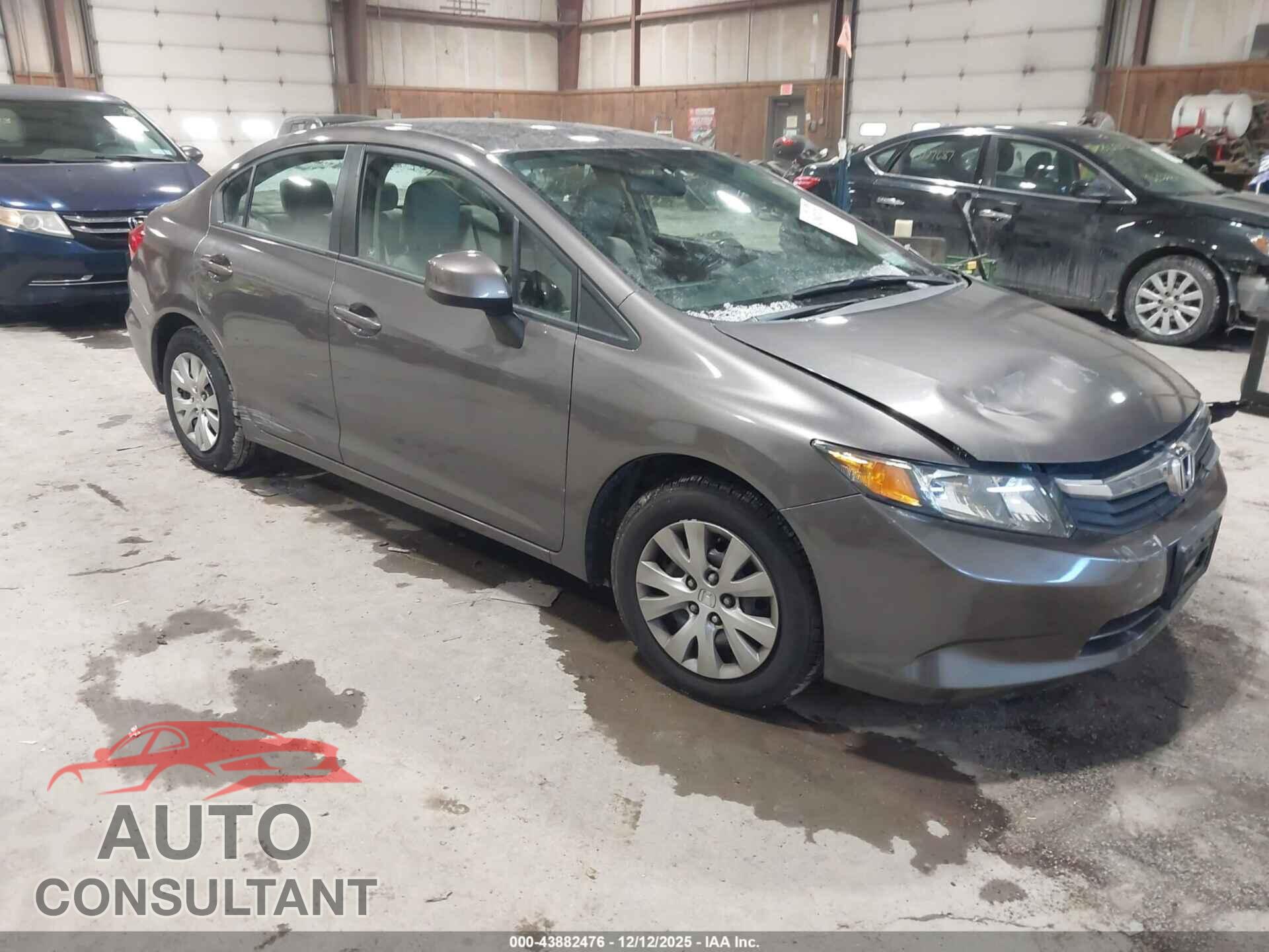 HONDA CIVIC 2012 - 19XFB2F53CE346557