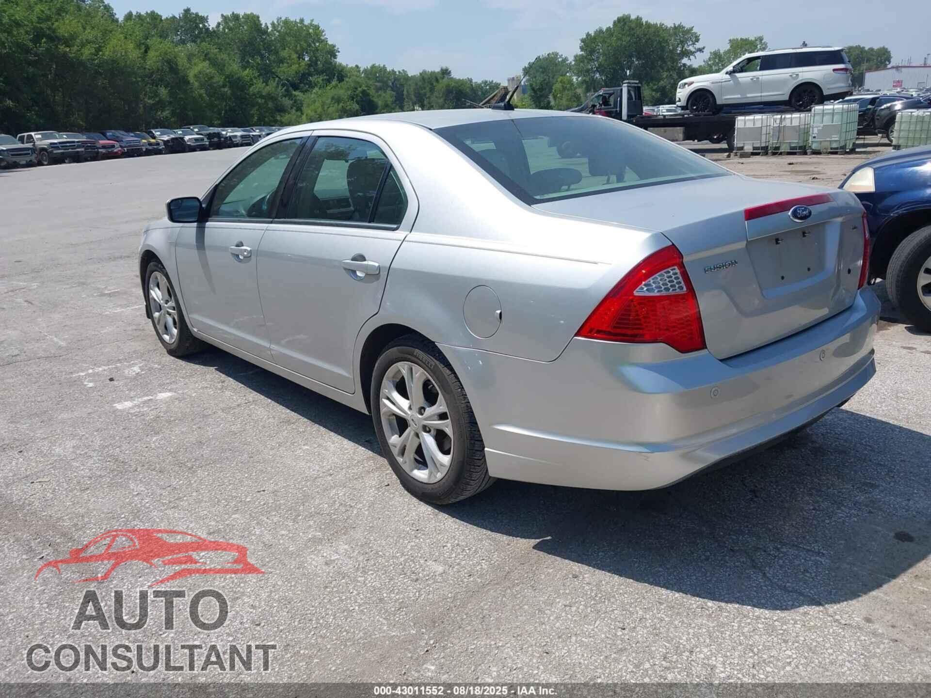 FORD FUSION 2012 - 3FAHP0HA9CR285061