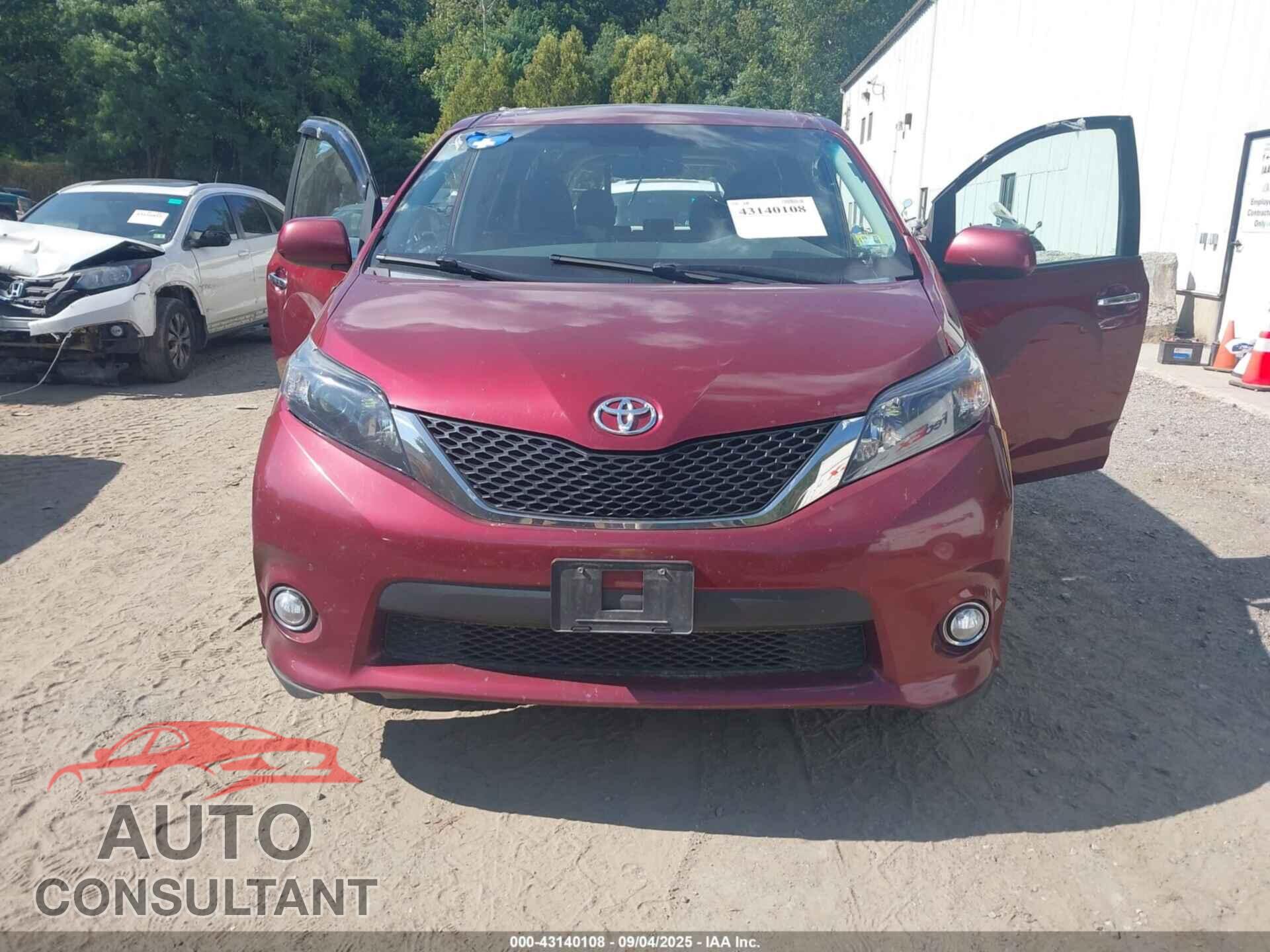 TOYOTA SIENNA 2013 - 5TDXK3DC1DS310515
